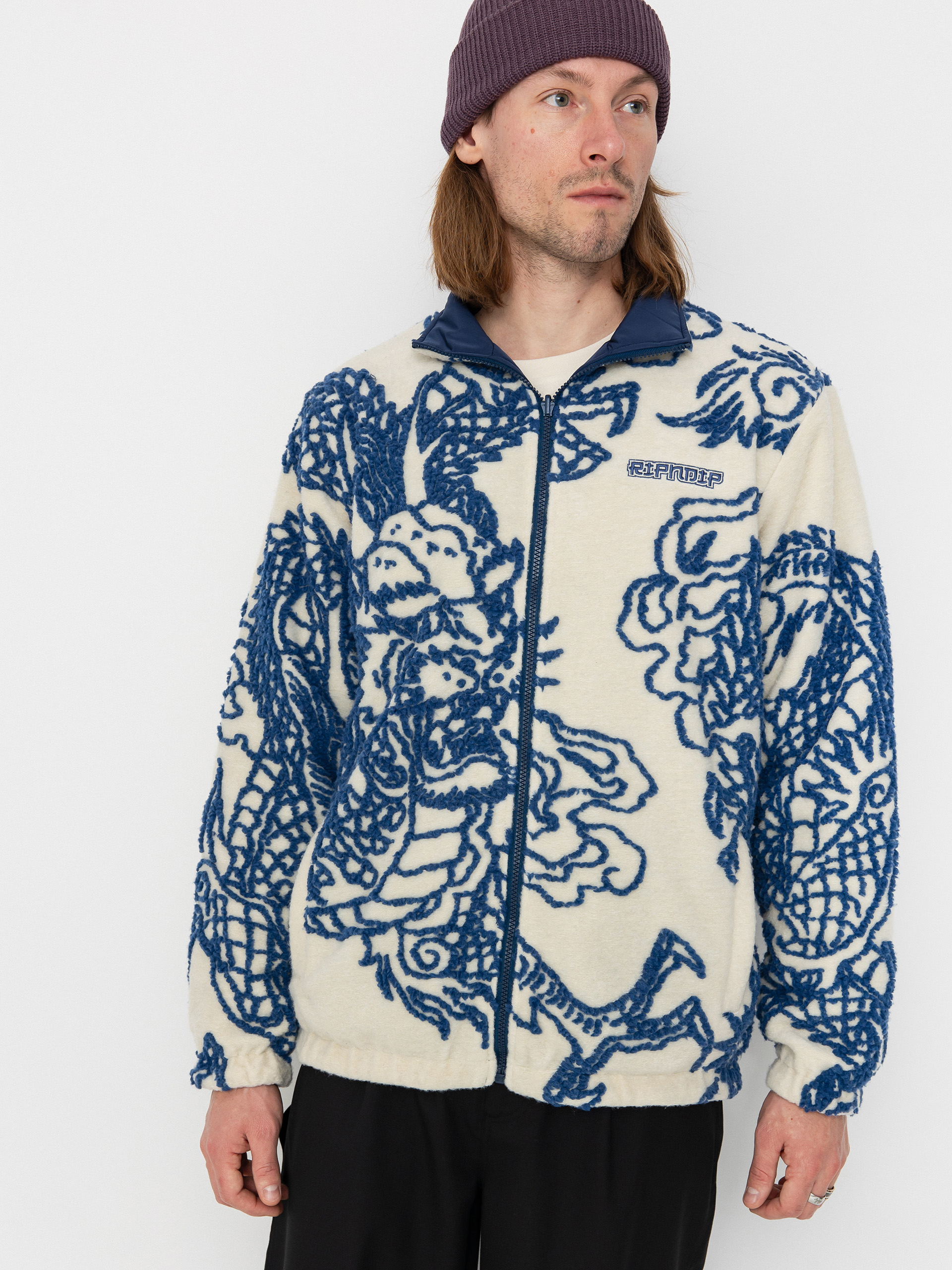 Kurtka RipNDip Haku Reversible (off white/navy)