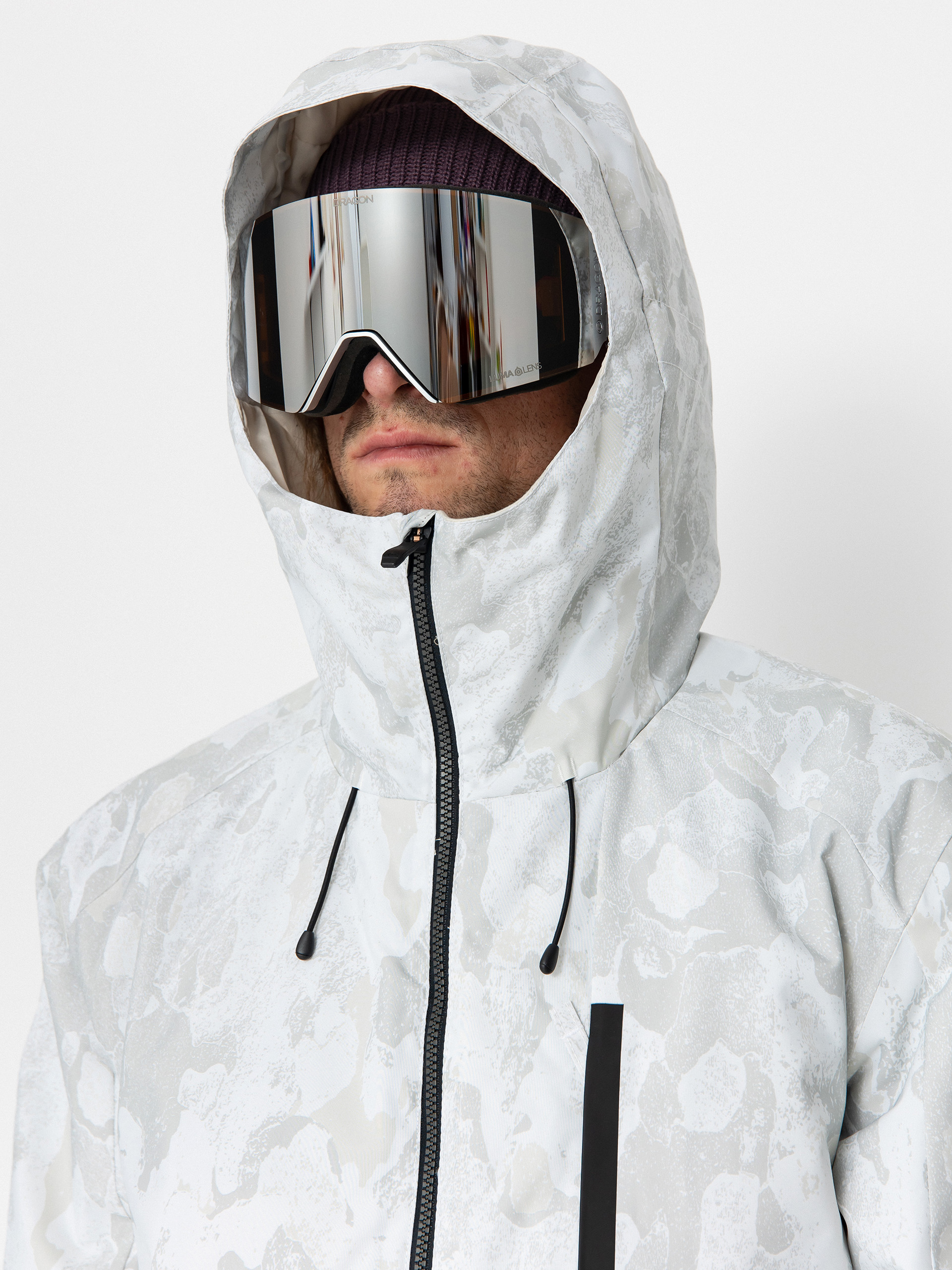 Męska Kurtka snowboardowa Quiksilver Mission Printed Block (nature zoom birch)