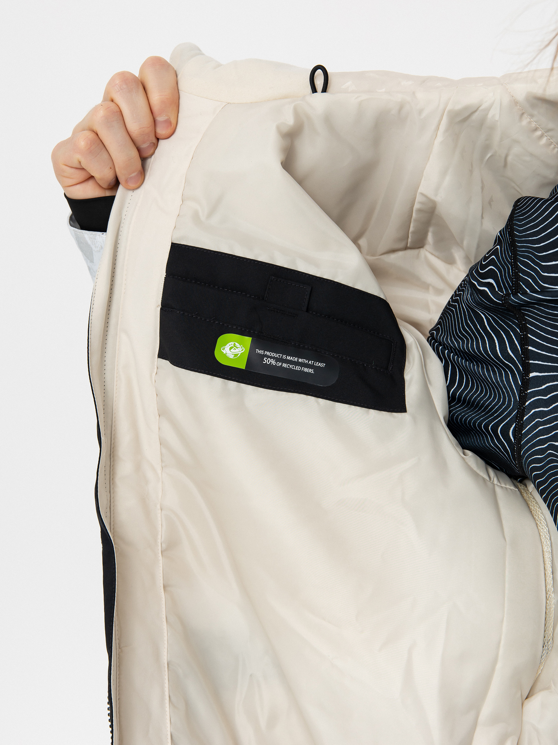 Męska Kurtka snowboardowa Quiksilver Mission Printed Block (nature zoom birch)