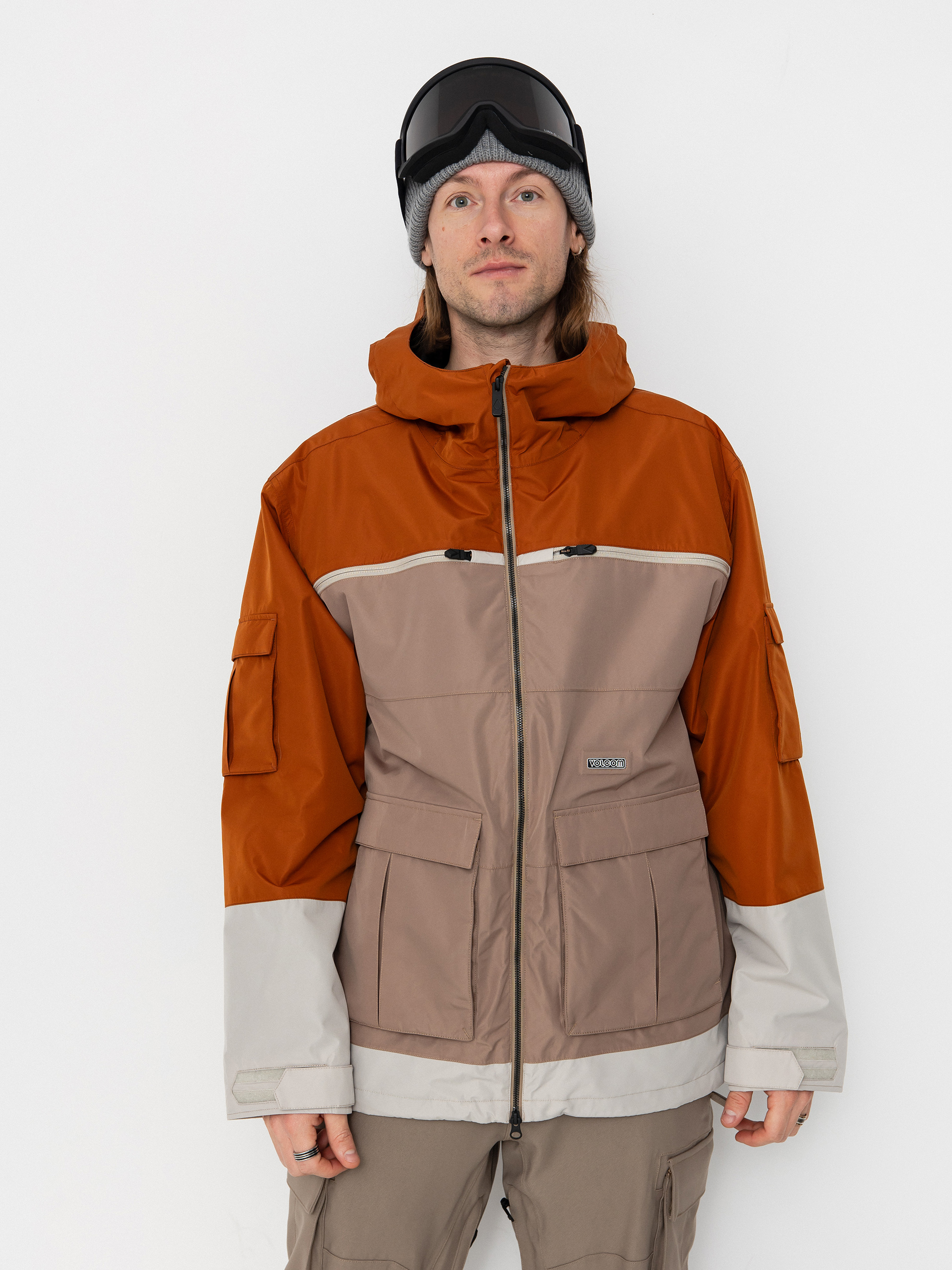 Męska Kurtka snowboardowa Volcom Nightbreaker 20K (chestnut brown)