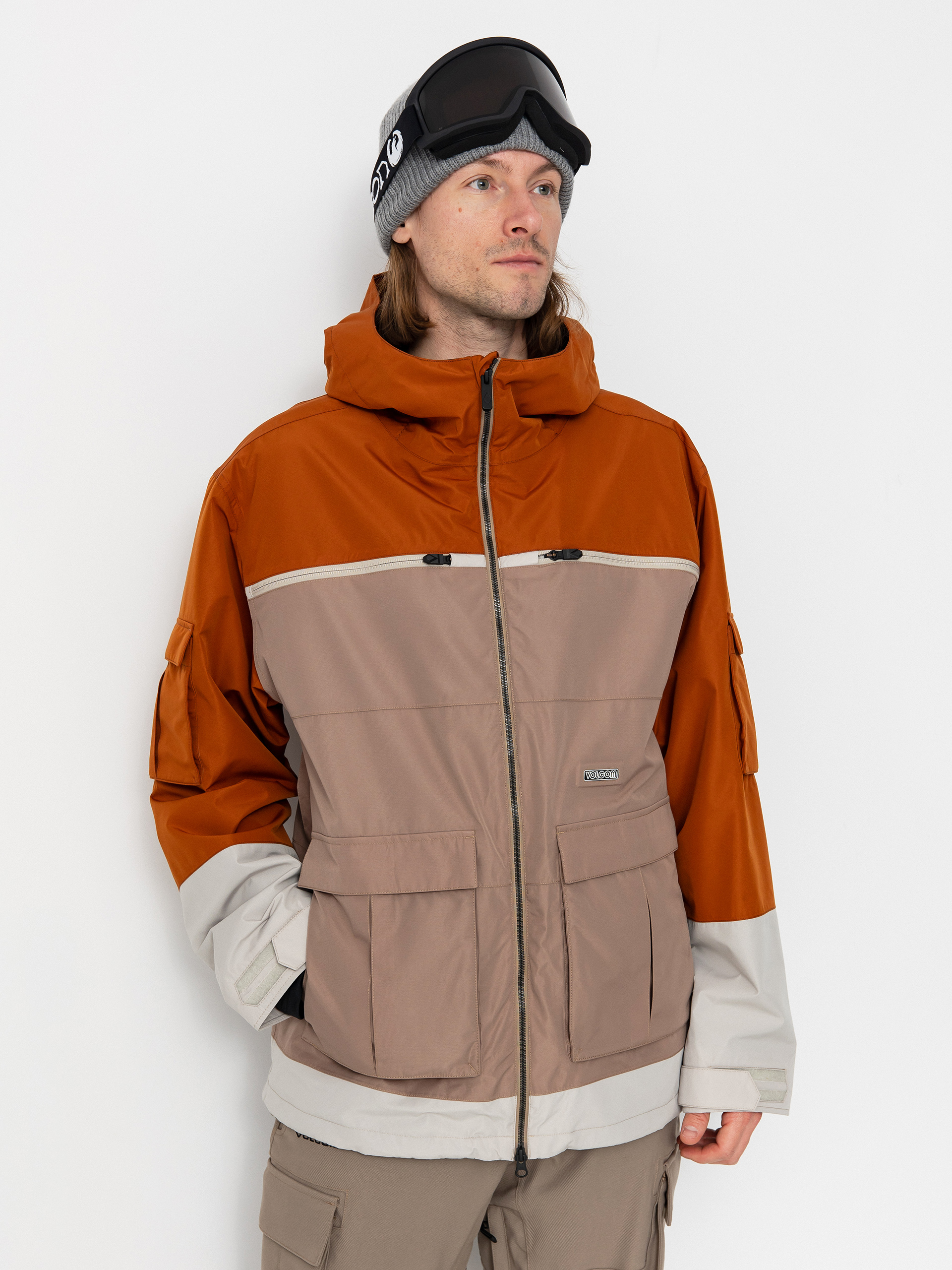 Męska Kurtka snowboardowa Volcom Nightbreaker 20K (chestnut brown)