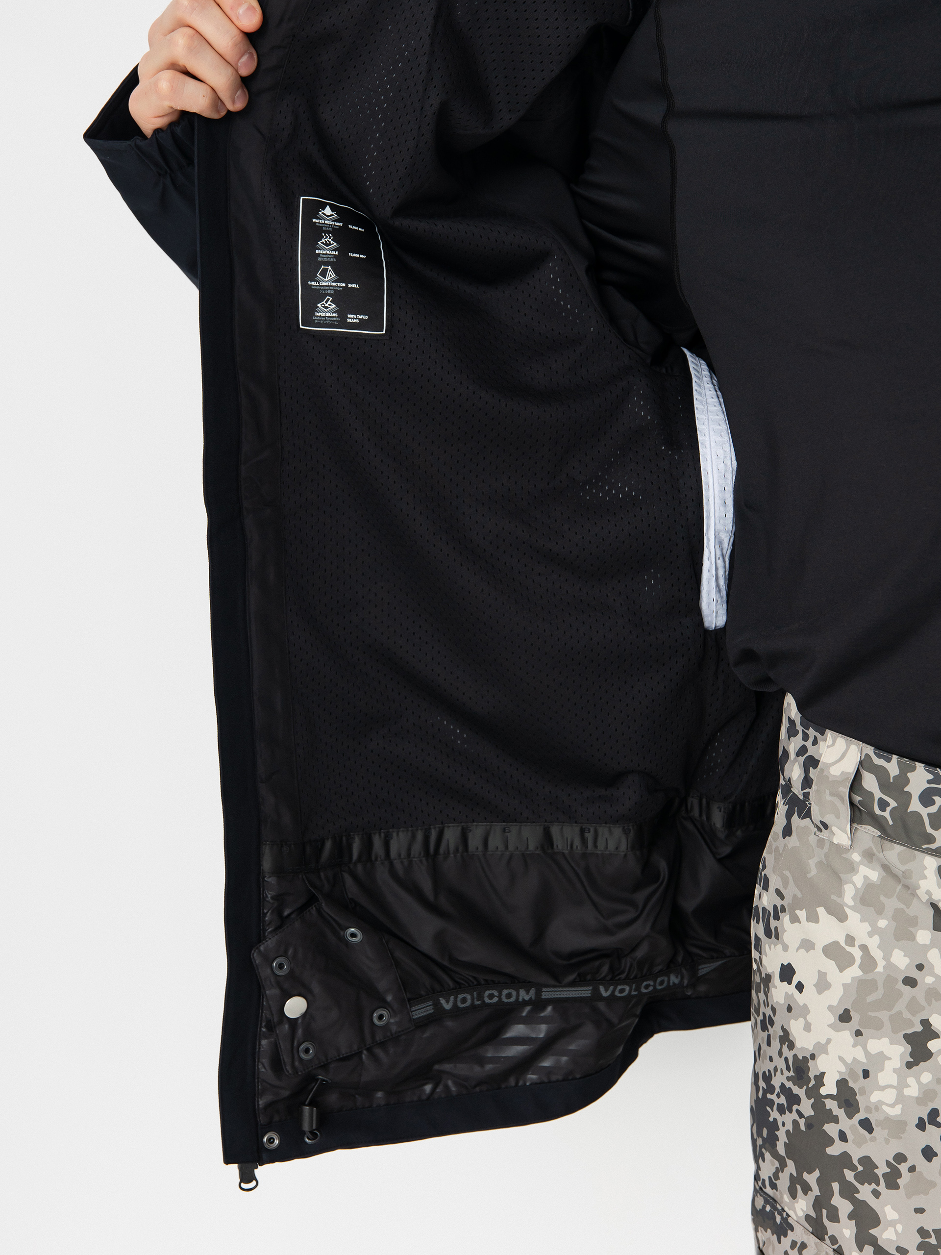 Męska Kurtka snowboardowa Volcom Brighton Full Zip (black)