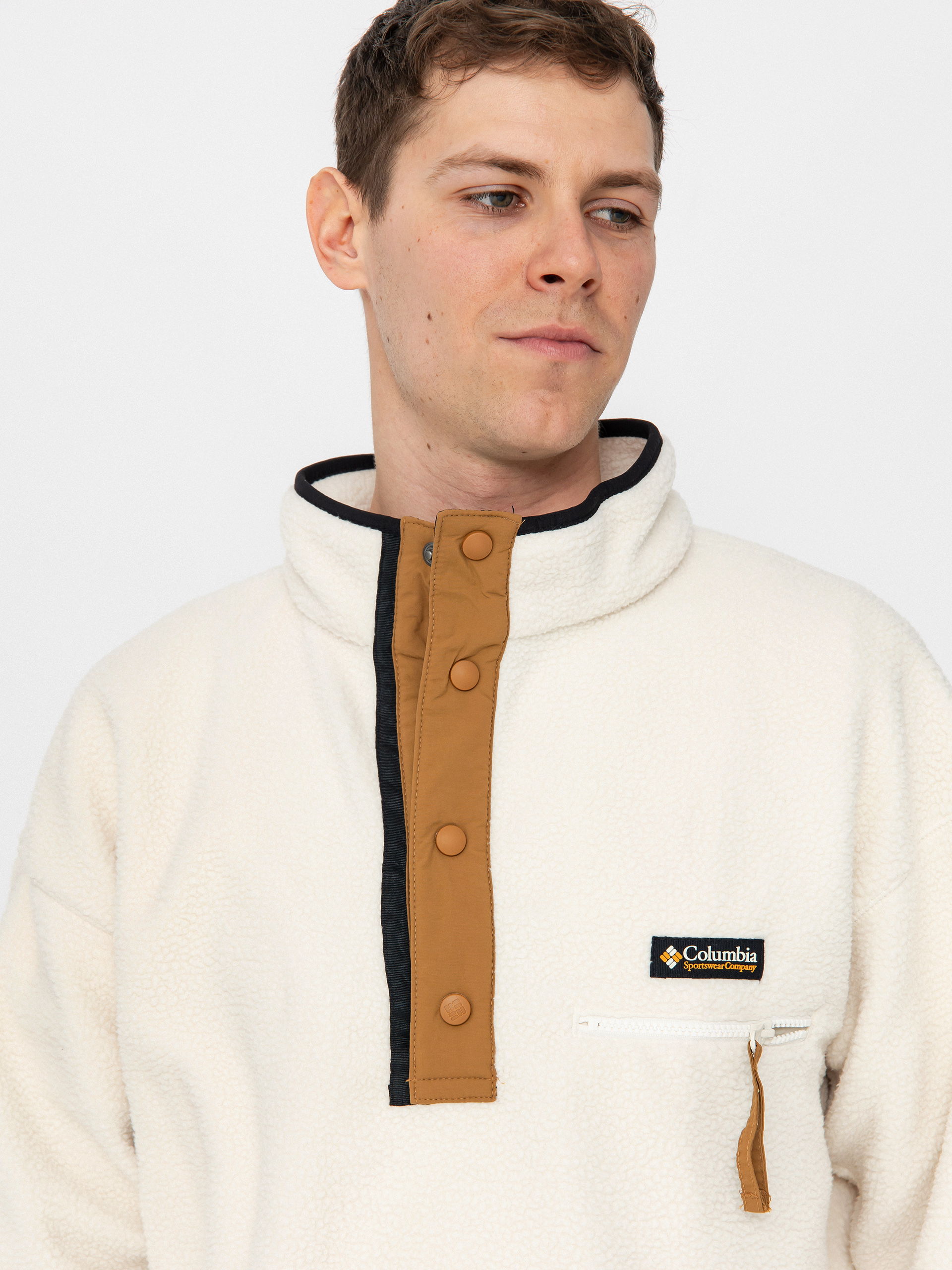 Męski Polar Columbia Helvetia II Half Snap (chalk)