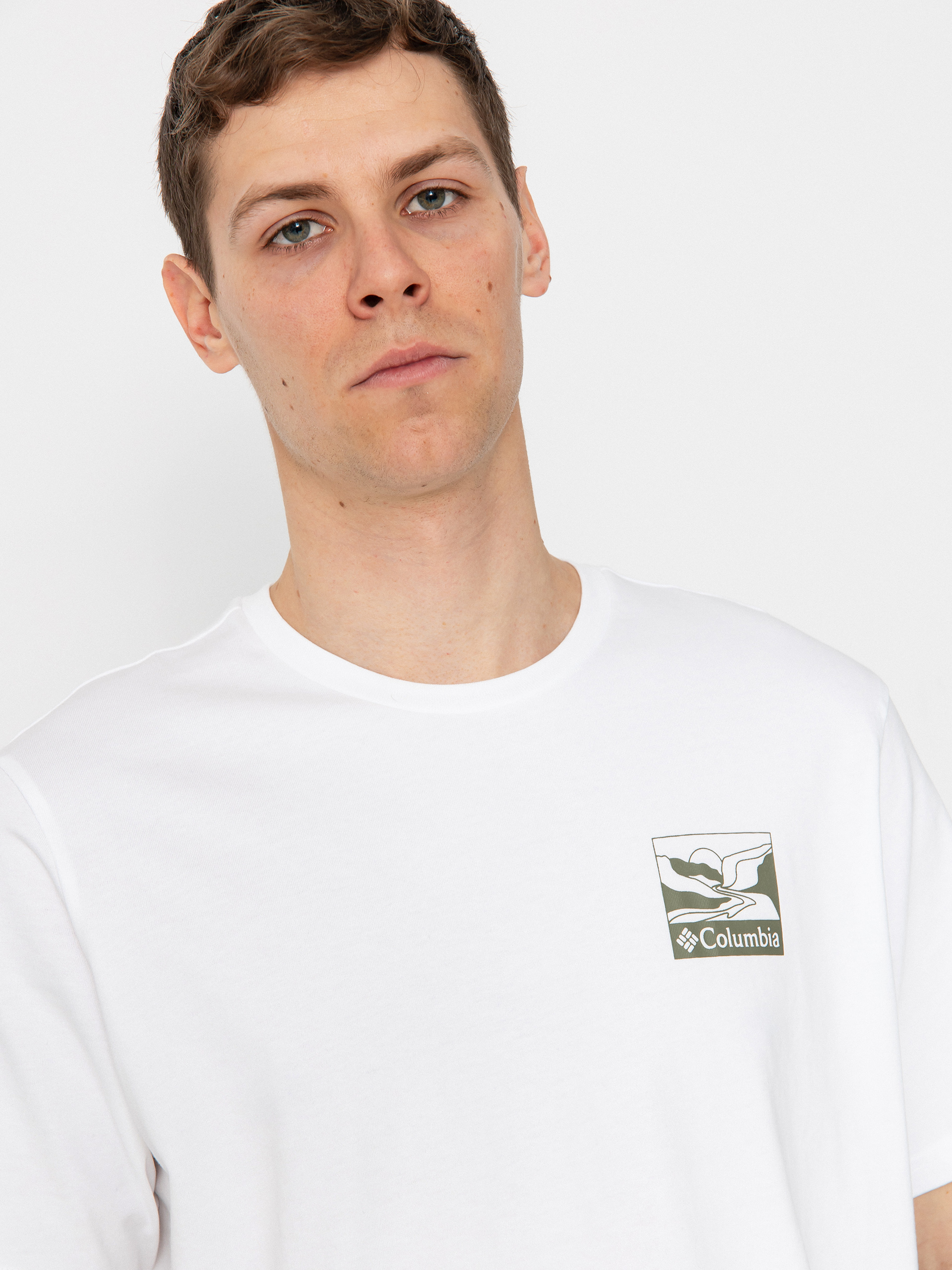 T-shirt Columbia Explorers Canyon Back (white/trailsca)