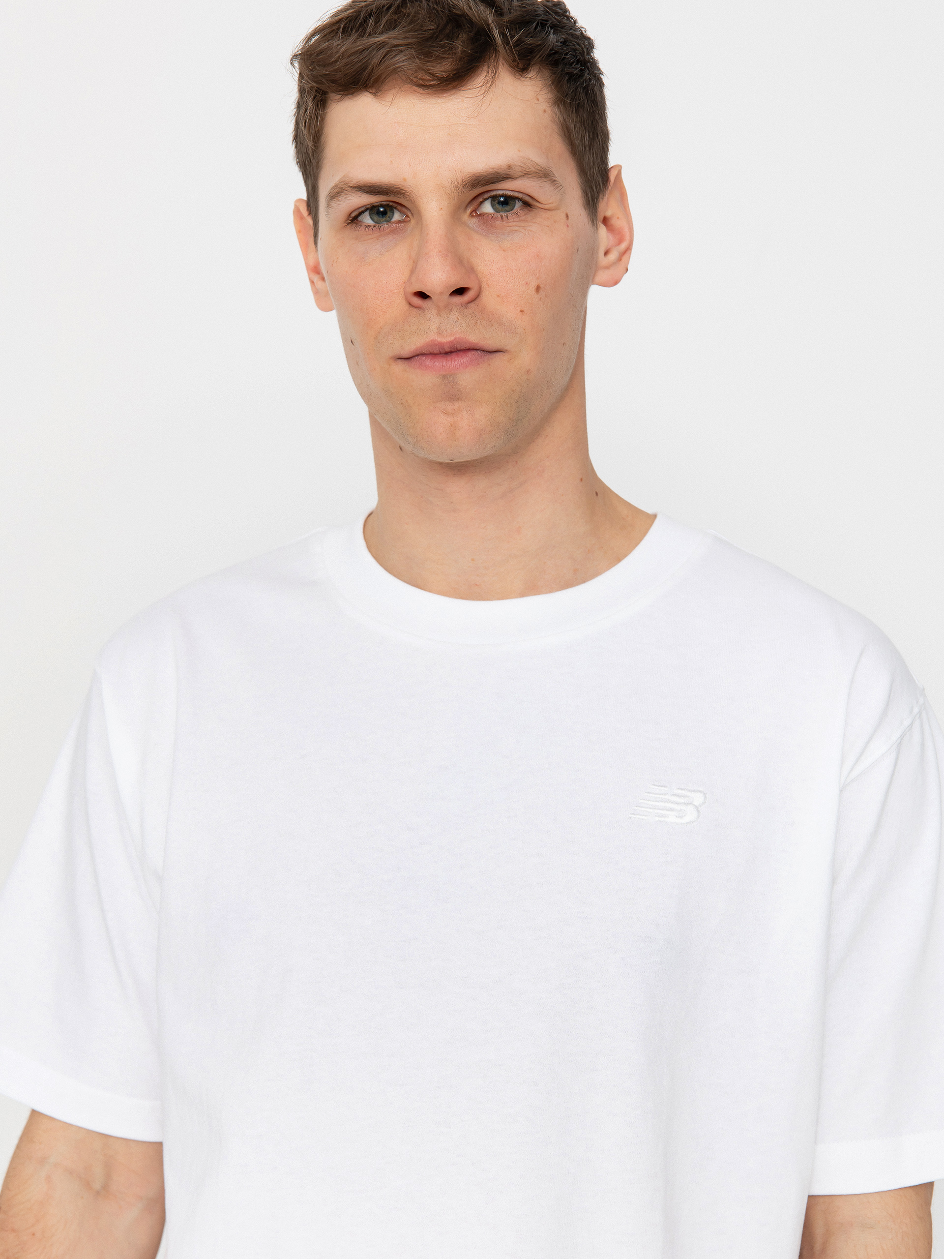 T-shirt New Balance Athletics Cotton (white)