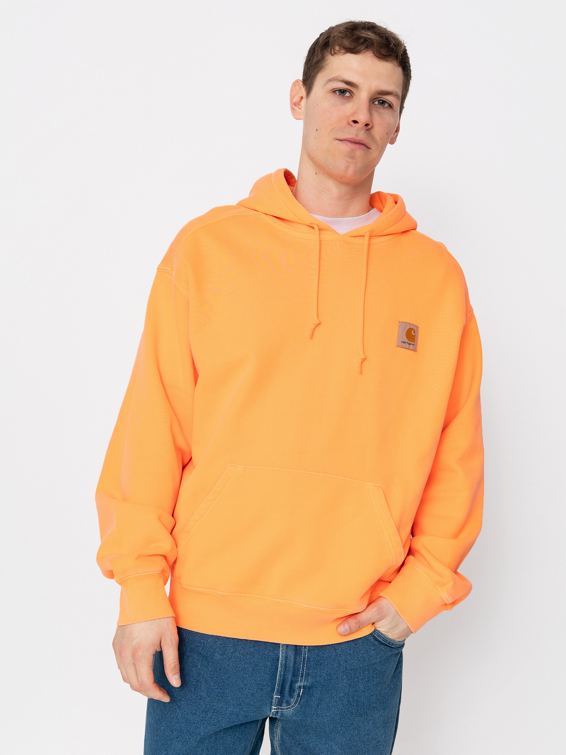 Bluza z kapturem Carhartt WIP Industry HD (lumo orange)