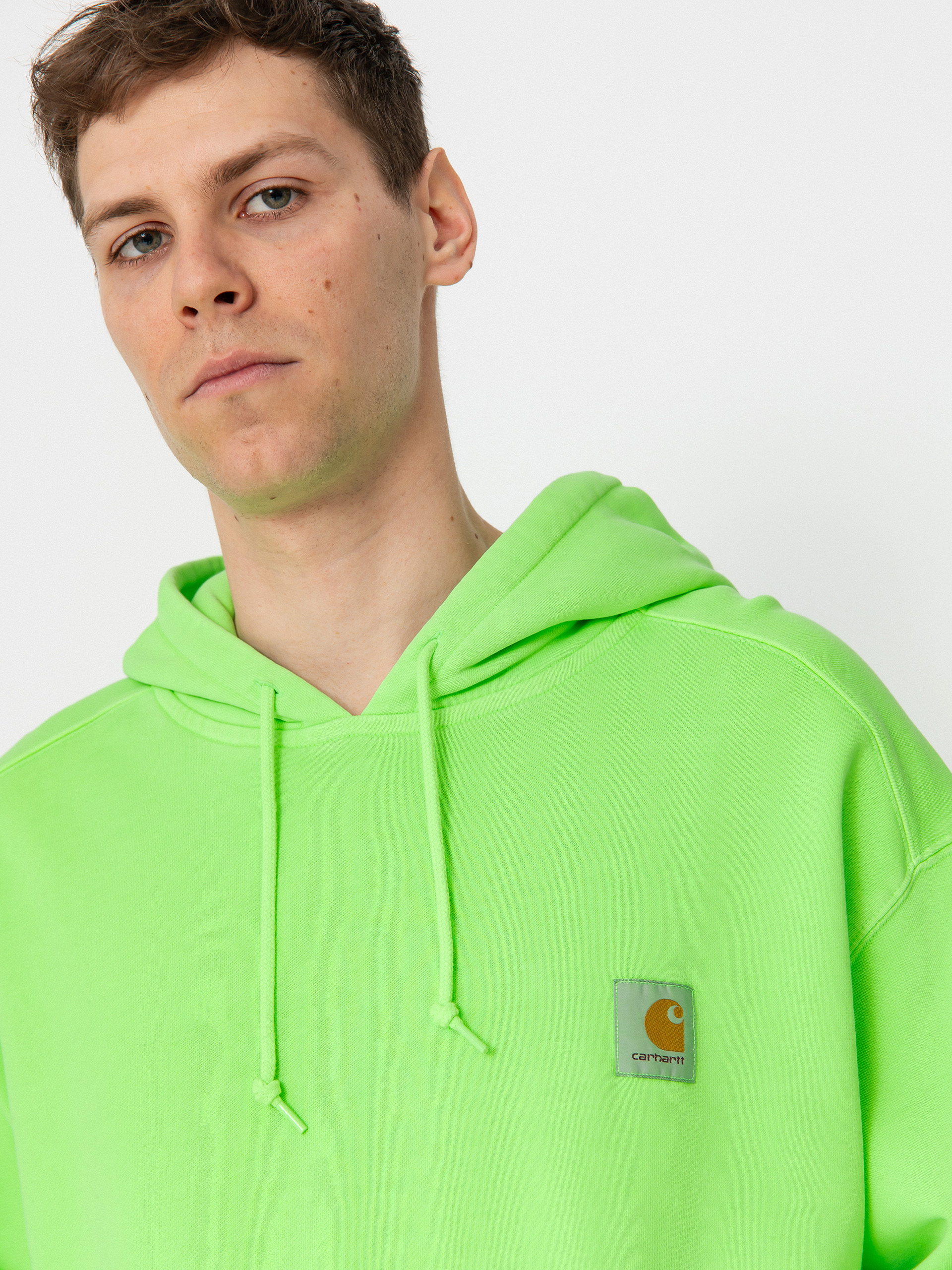 Bluza z kapturem Carhartt WIP Industry HD (lumo green)