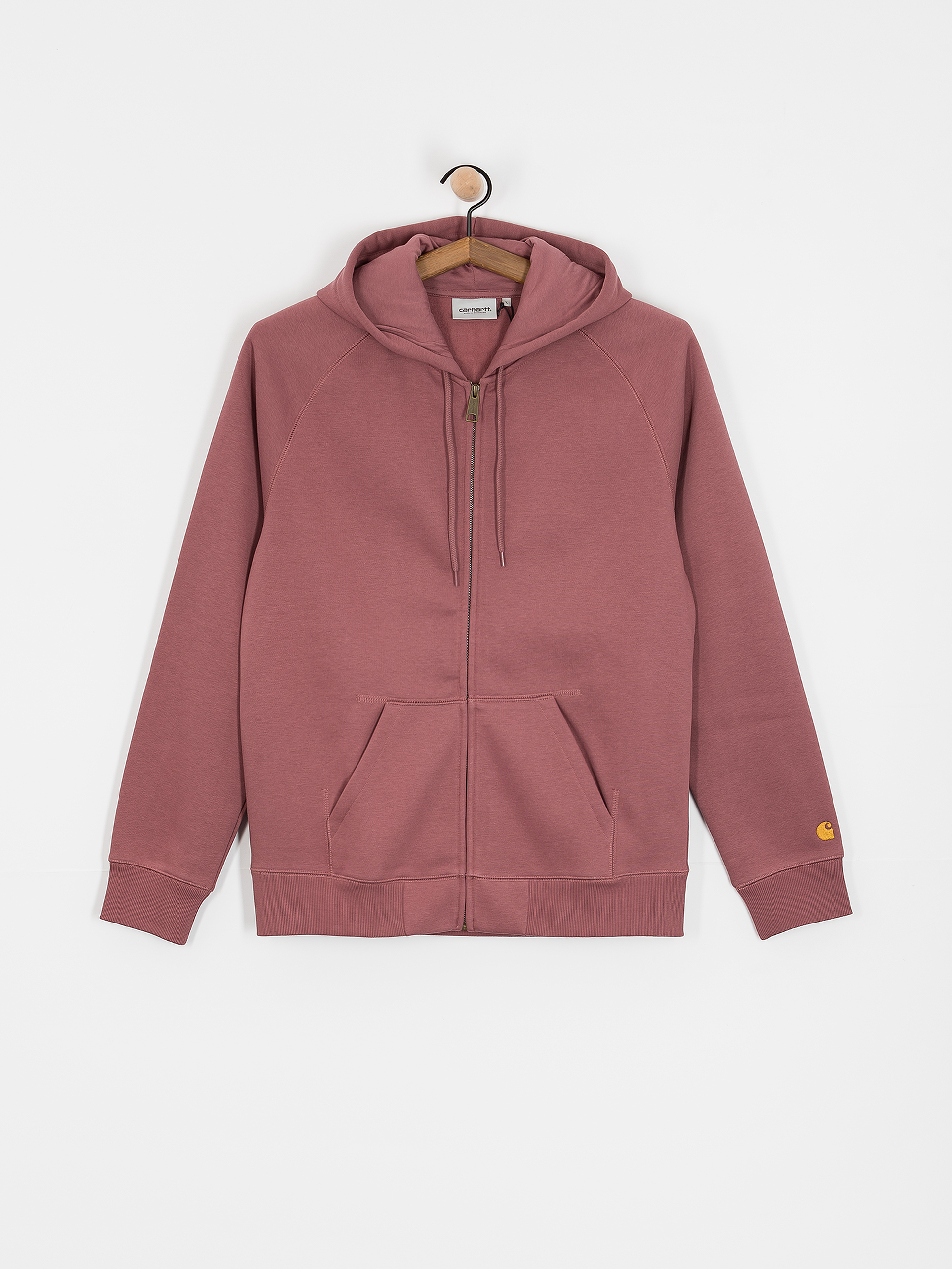 Bluza z kapturem Carhartt WIP Chase ZHD (dusky pink/gold)