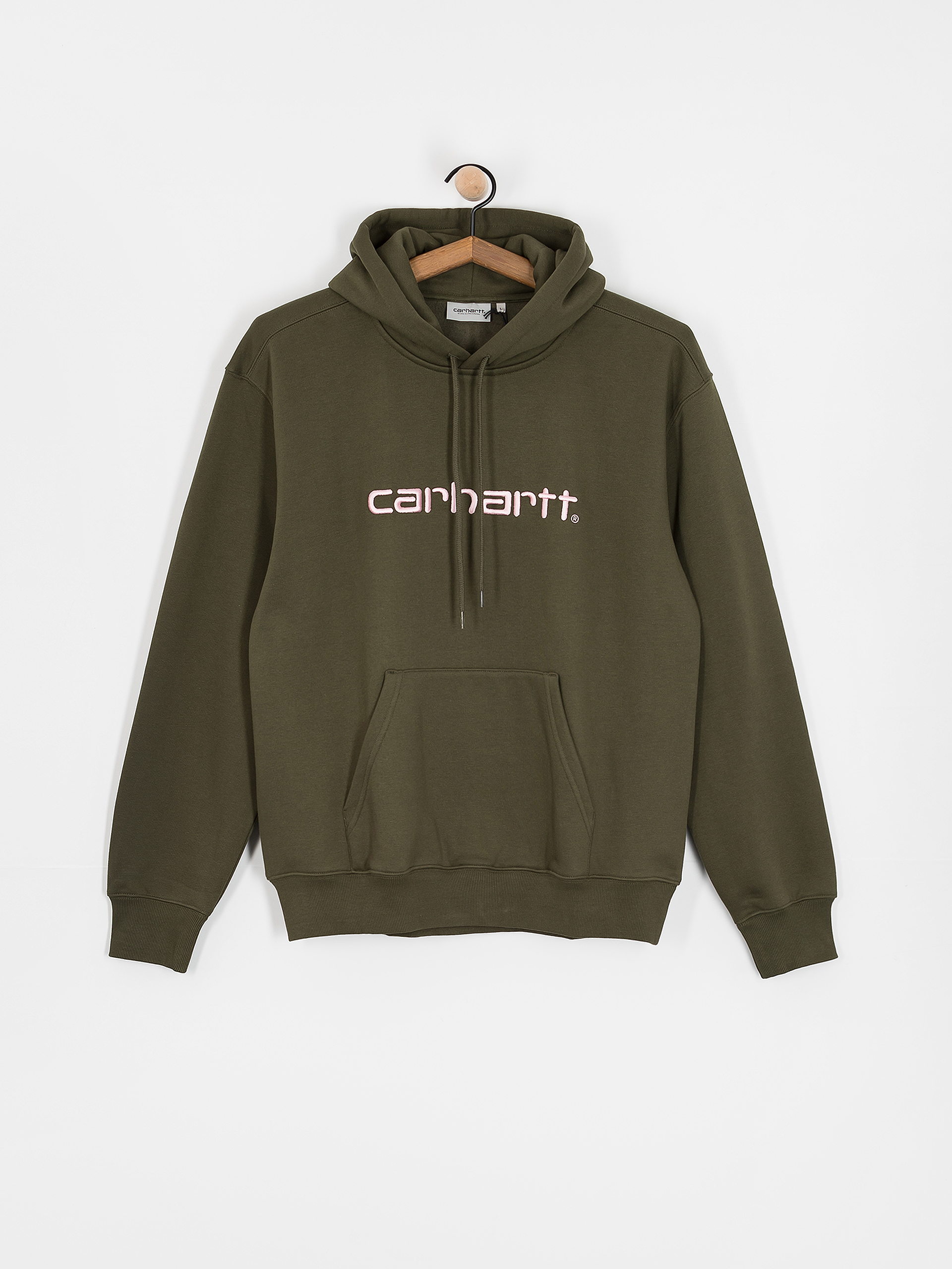 Bluza z kapturem Carhartt WIP Carhartt HD (turtle/air pink)