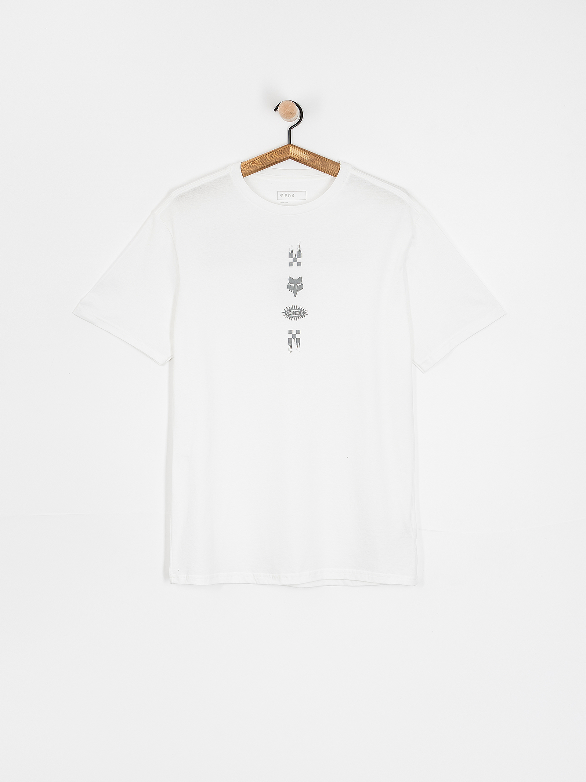 T-shirt Fox Checkered (optic white)