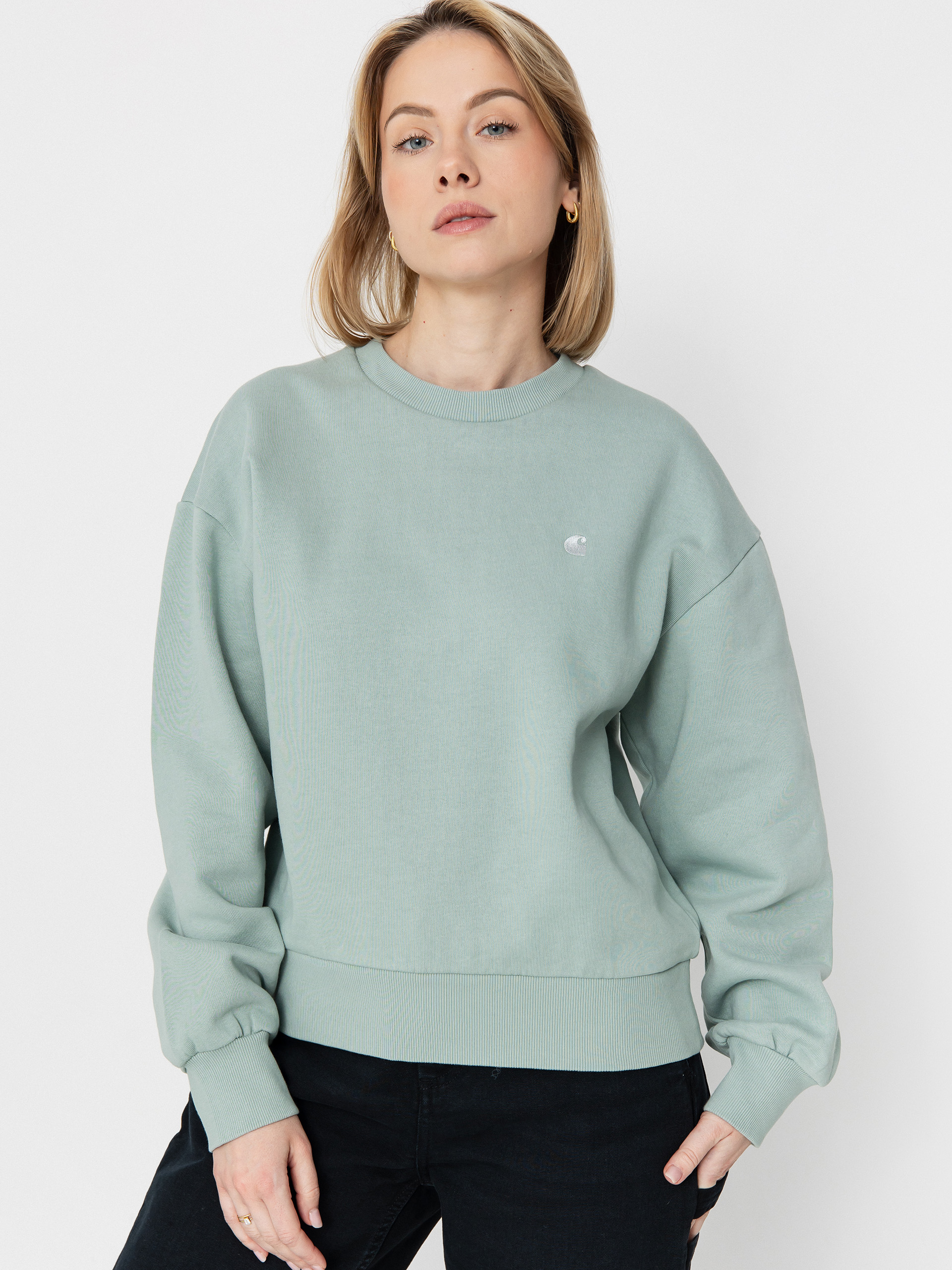 Bluza Carhartt WIP Casey Wmn (frosted green/silver)