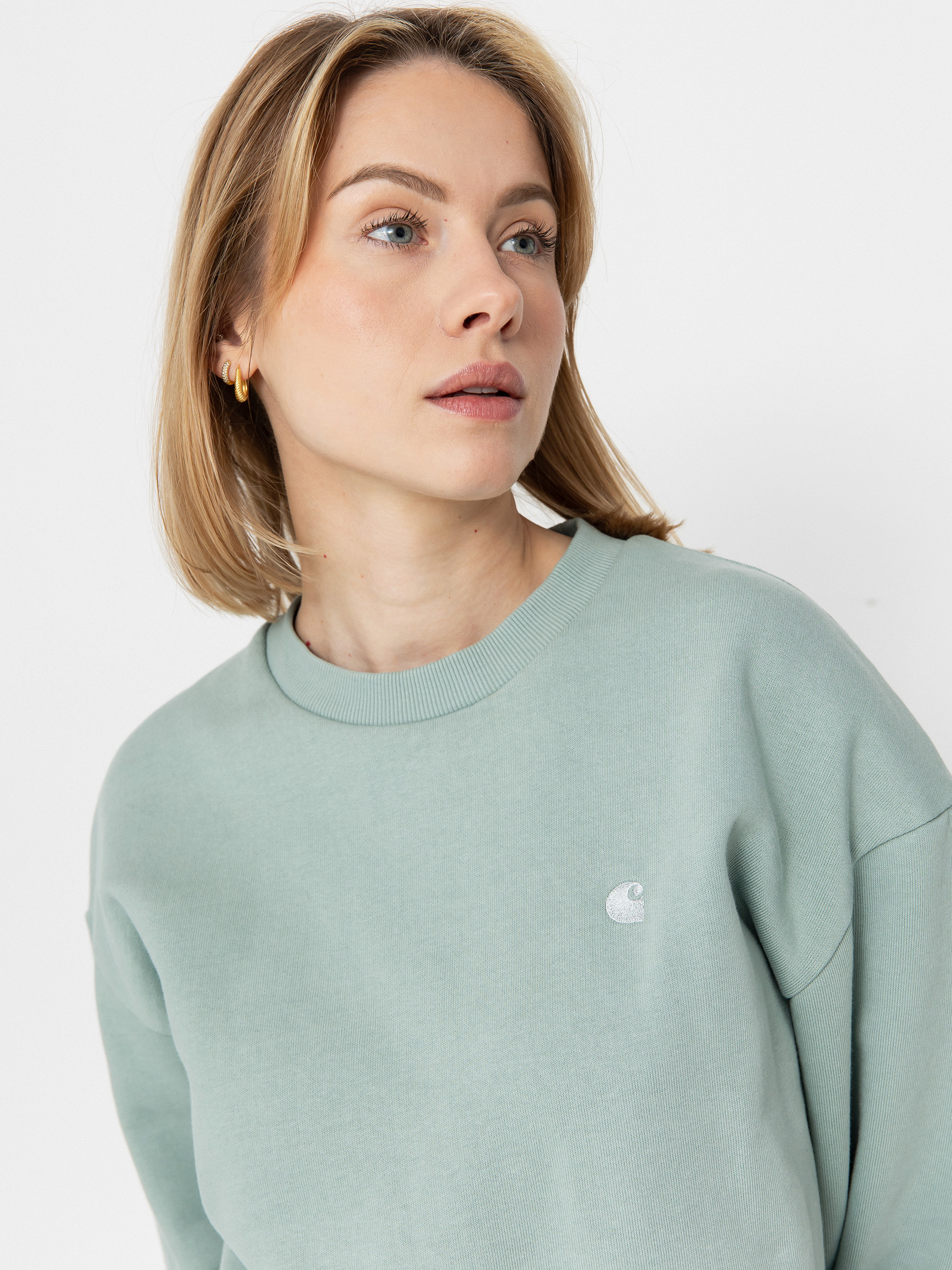 Bluza Carhartt WIP Casey Wmn (frosted green/silver)