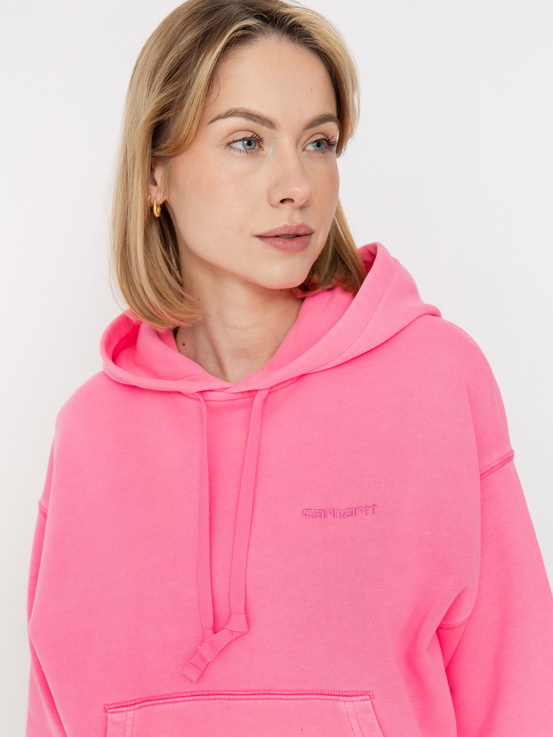 Bluza z kapturem Carhartt WIP Lumo HD Wmn (lumo pink)