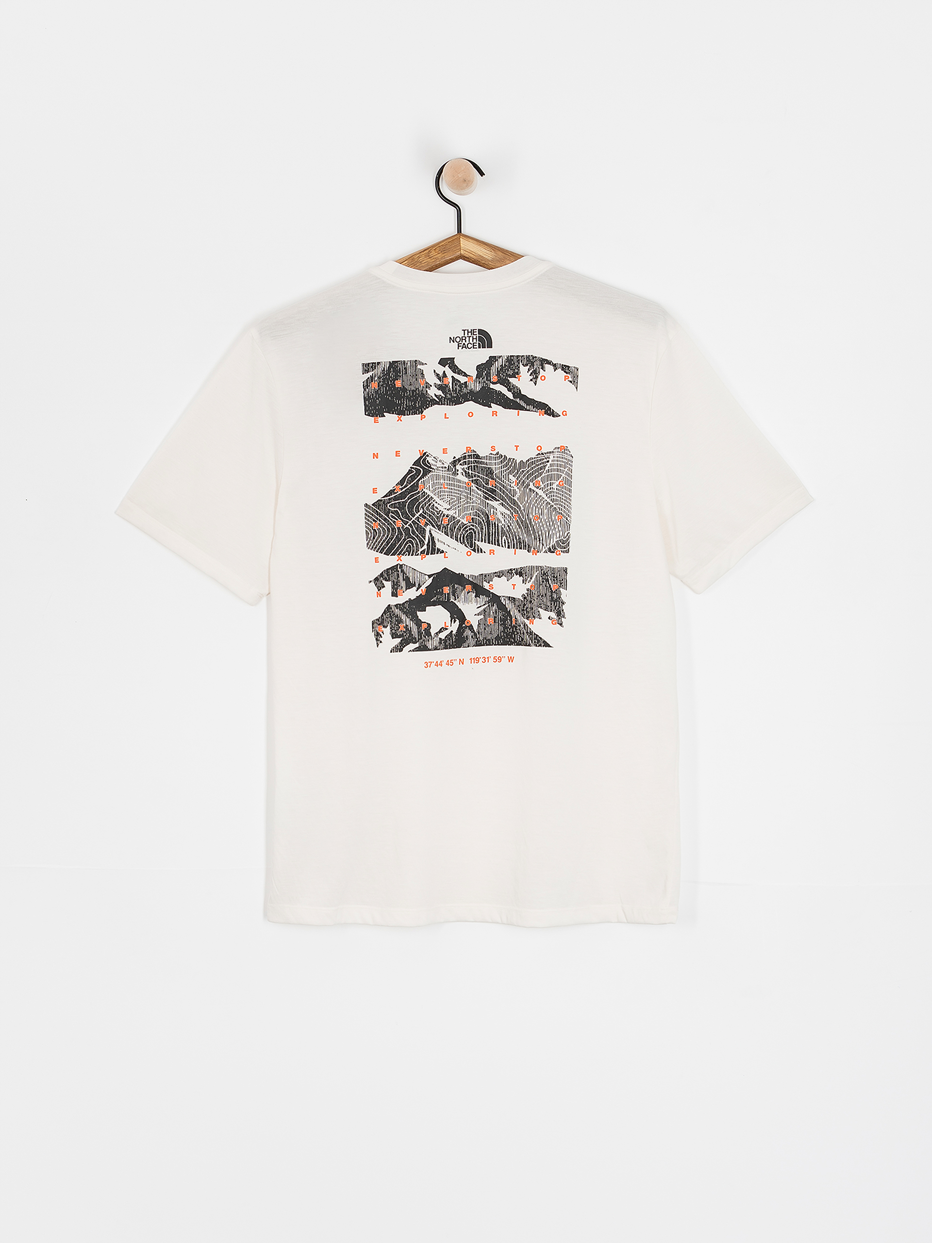 T-shirt The North Face Foundation Mountains Faces (white dune)