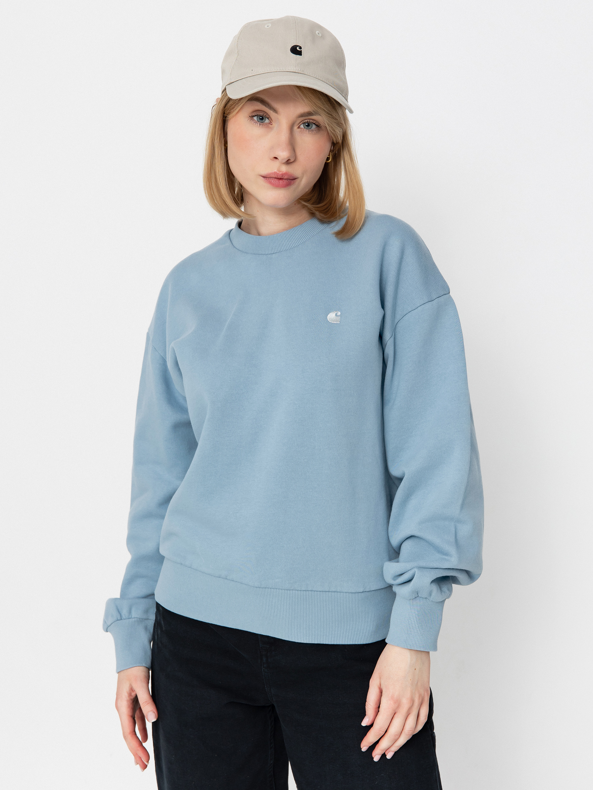 Bluza Carhartt WIP Casey Wmn (frosted blue/silver)