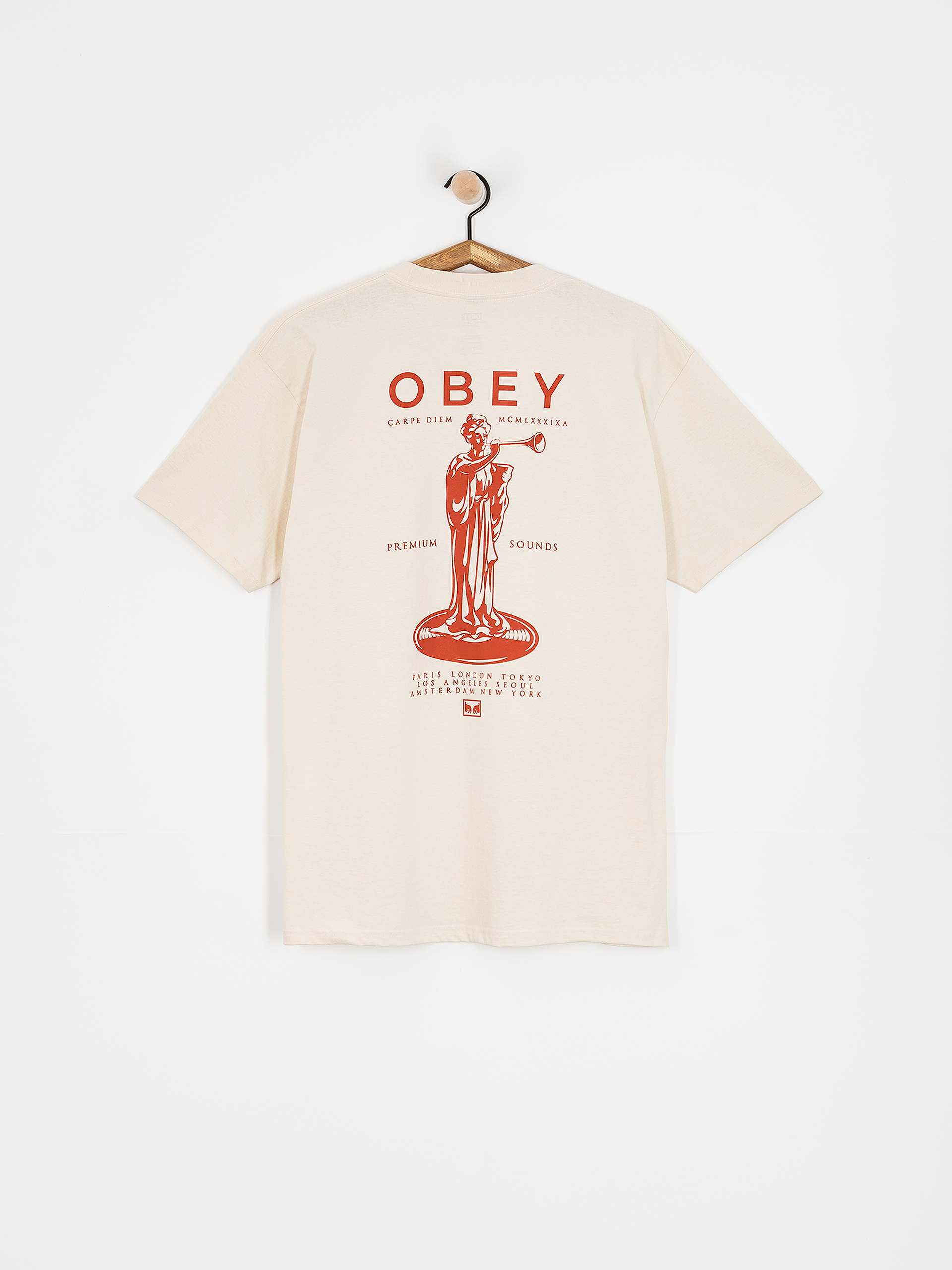 T-shirt OBEY Premium Sounds (cream)