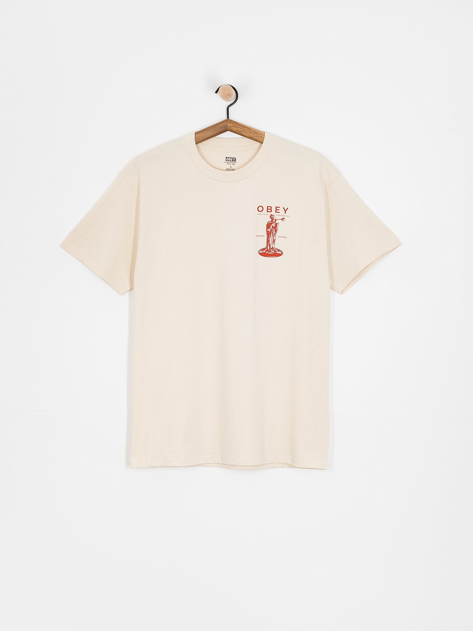 T-shirt OBEY Premium Sounds (cream)
