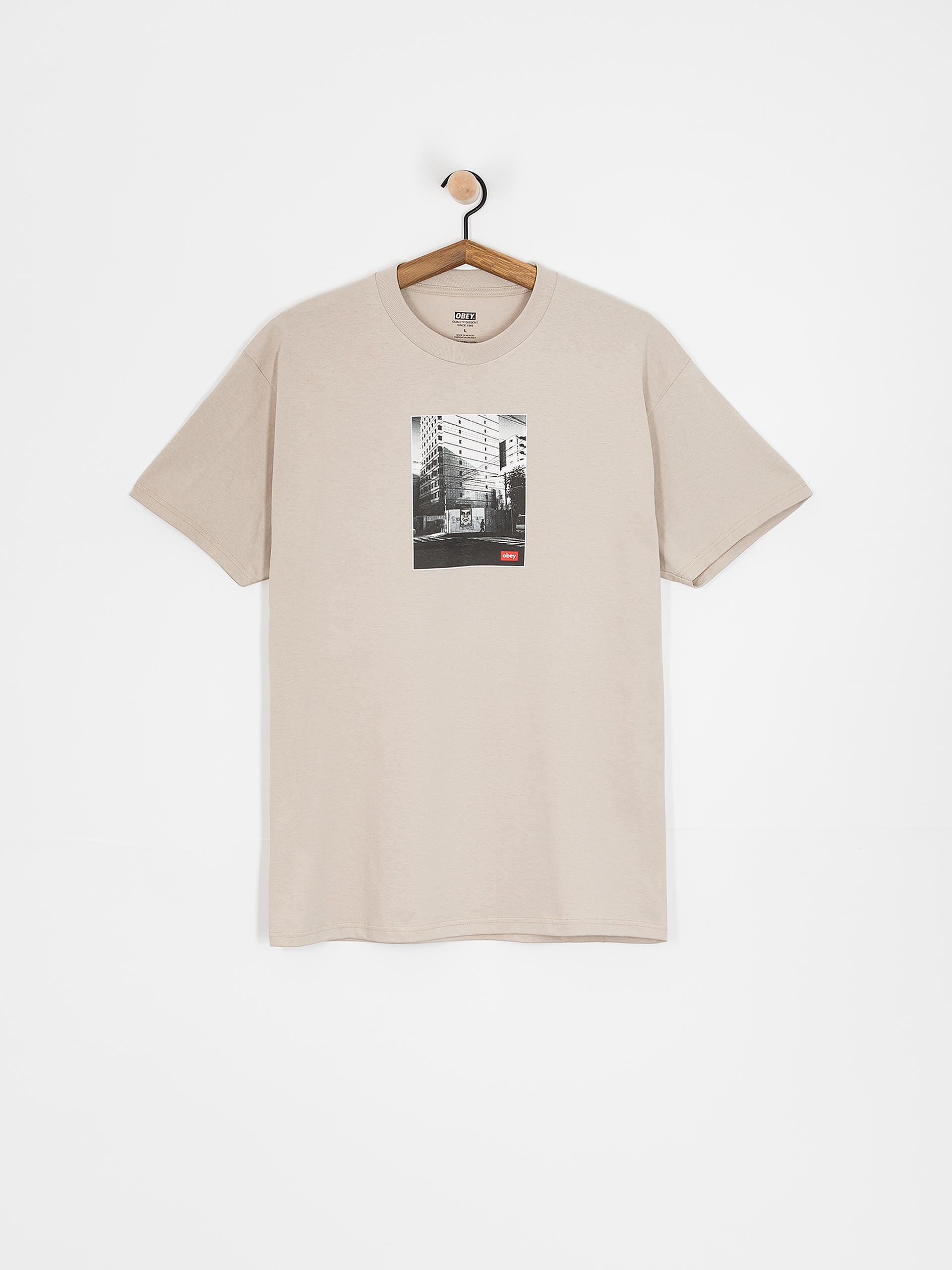 T-shirt OBEY Osaka Photo (silver grey)