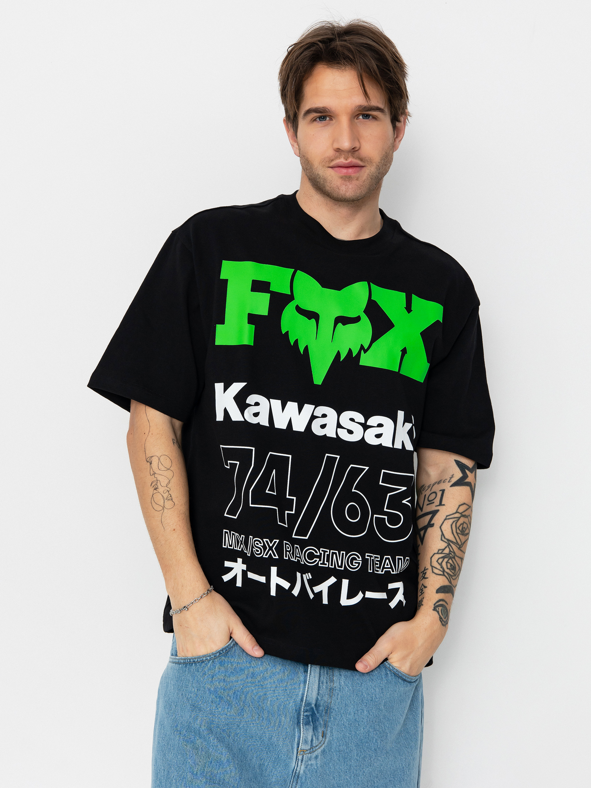 T-shirt Fox Kawi Oversized (black)