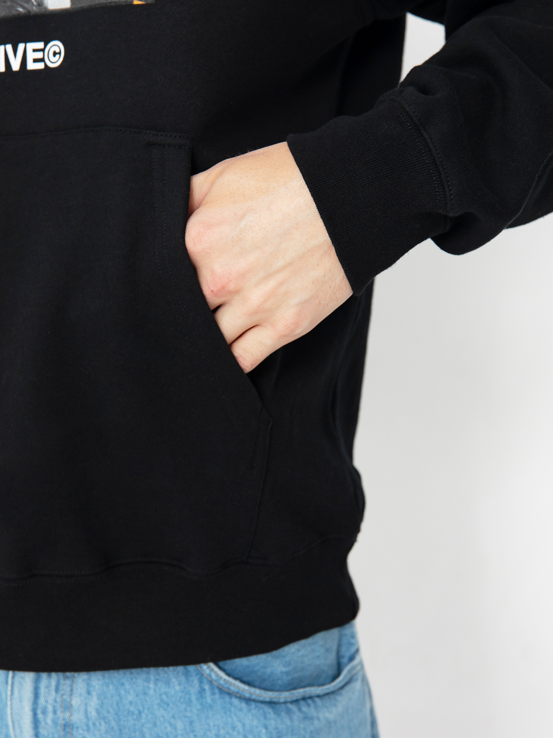 Bluza z kapturem Primitive Stripes HD (black)