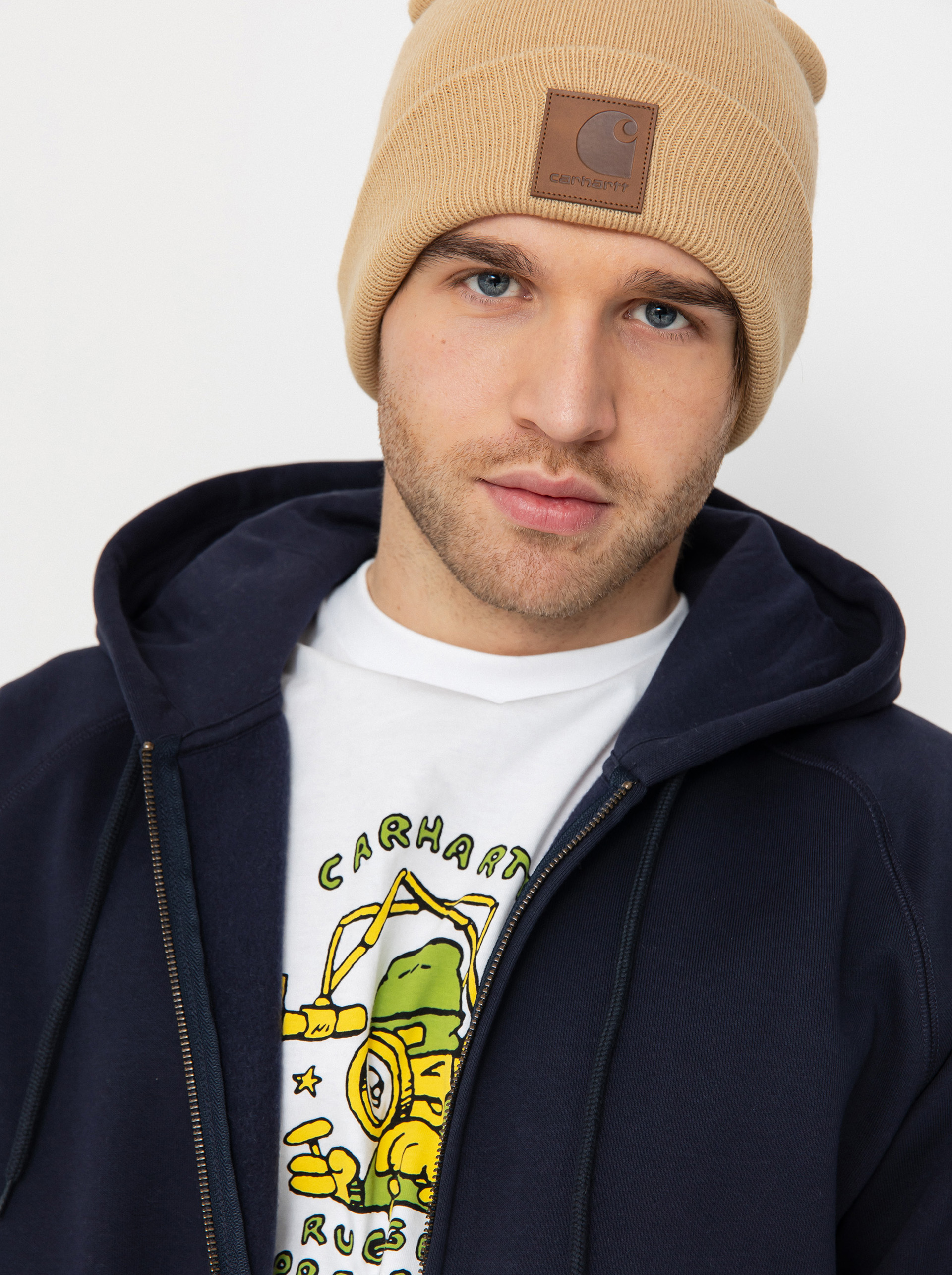 Bluza z kapturem Carhartt WIP Chase ZHD (dark navy/gold)