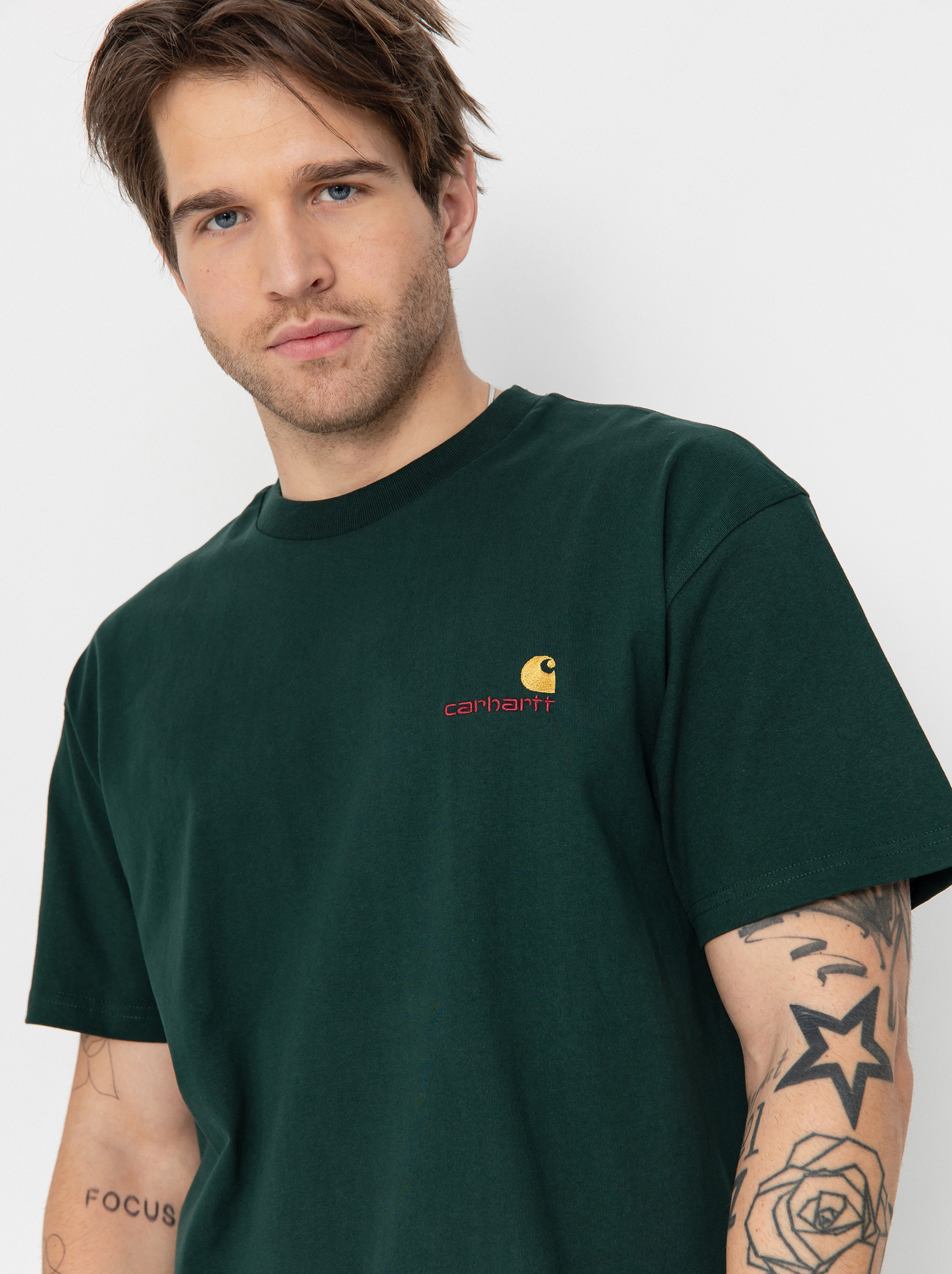 T-shirt Carhartt WIP American Script (conifer)