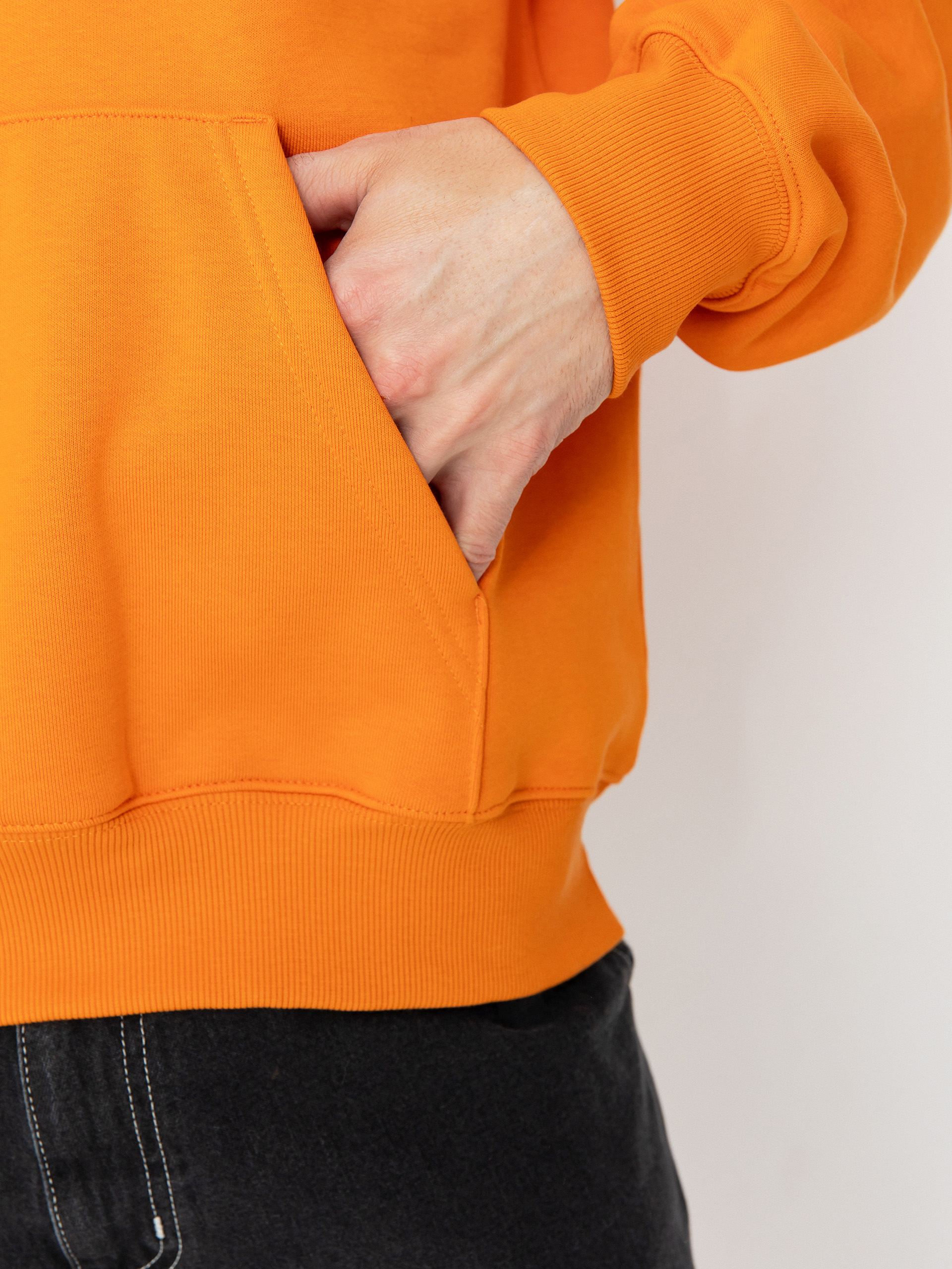 Bluza z kapturem Carhartt WIP Carhartt HD (pumpkin/white)