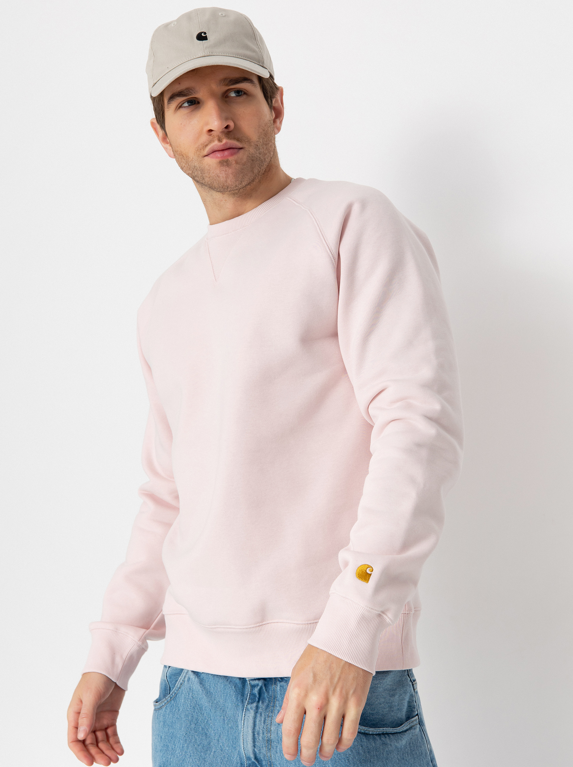 Bluza Carhartt WIP Chase (air pink/gold)