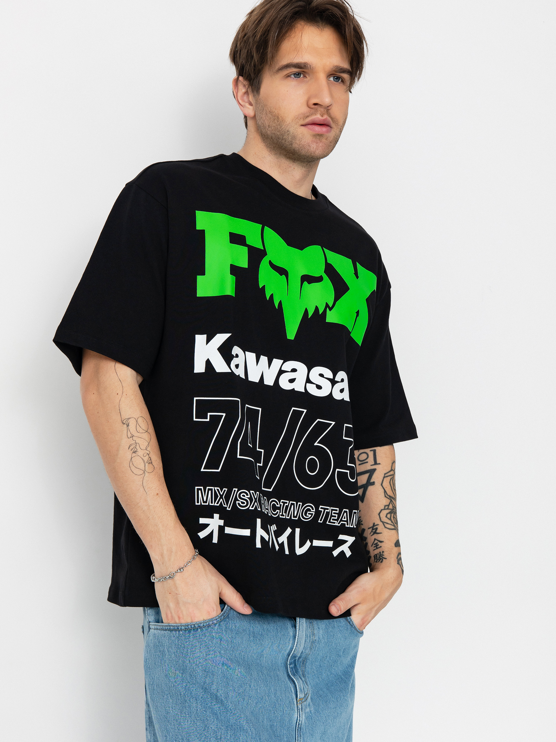 T-shirt Fox Kawi Oversized (black)