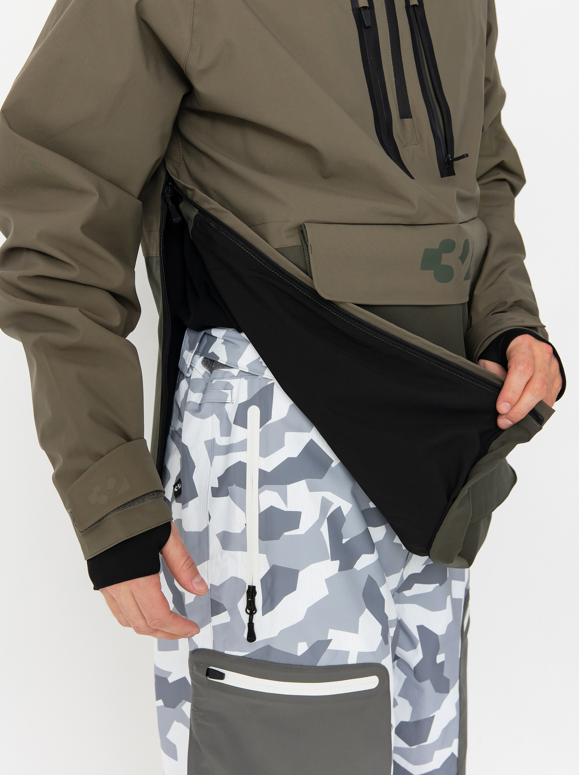 Męska Kurtka snowboardowa ThirtyTwo Light Anorak (military)