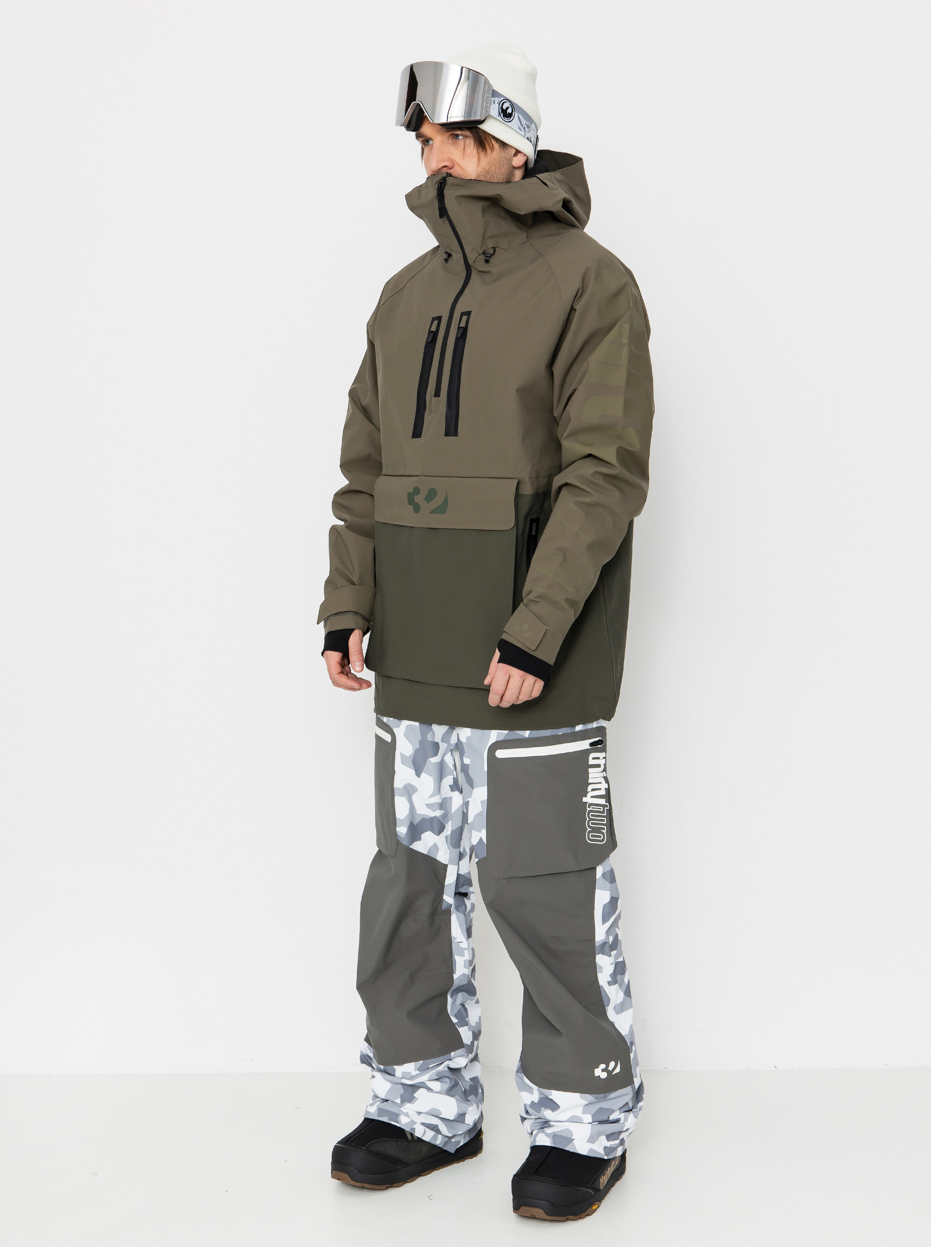 Męska Kurtka snowboardowa ThirtyTwo Light Anorak (military)