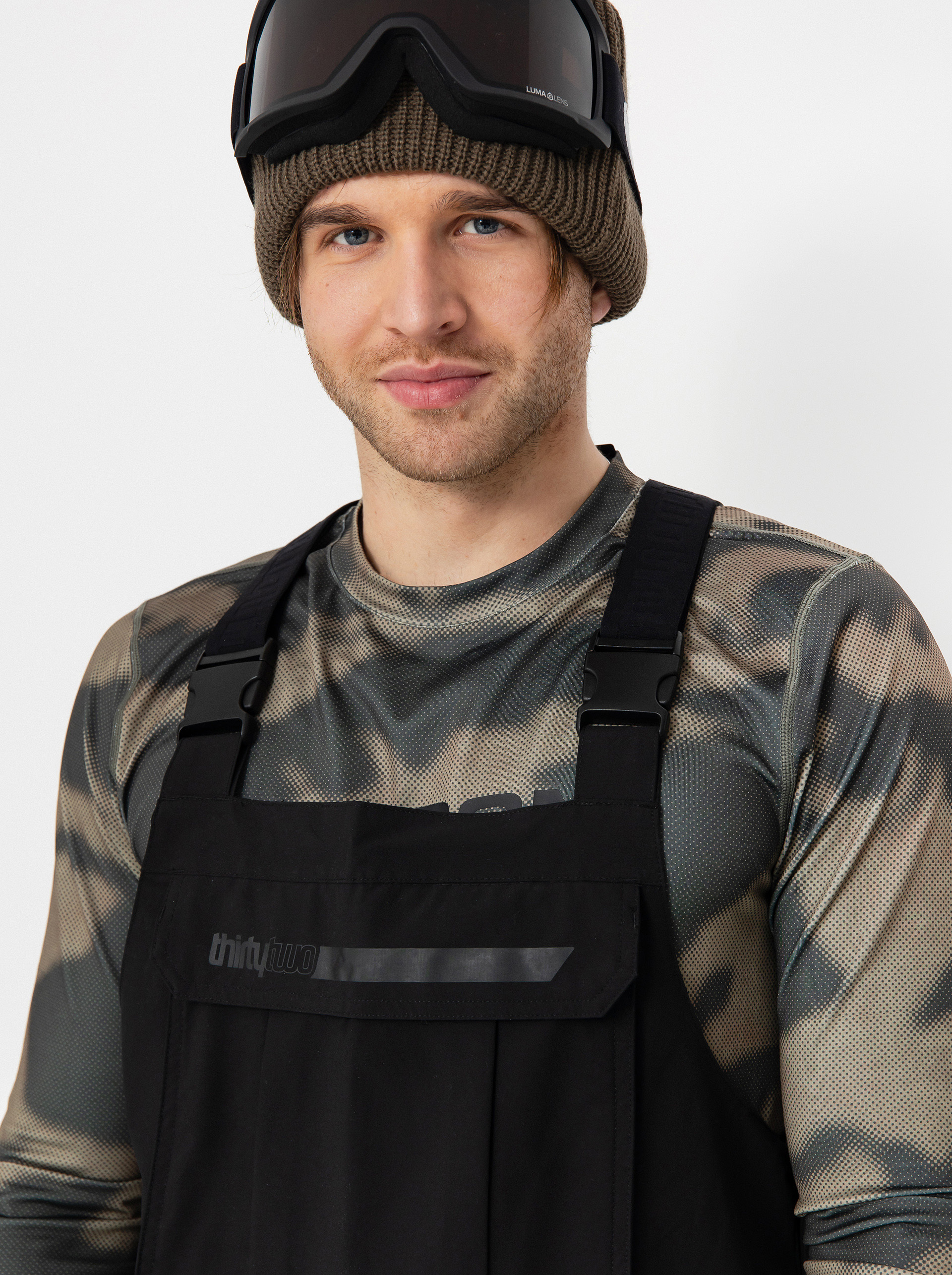 Męskie Spodnie snowboardowe ThirtyTwo Basement Bib (black)