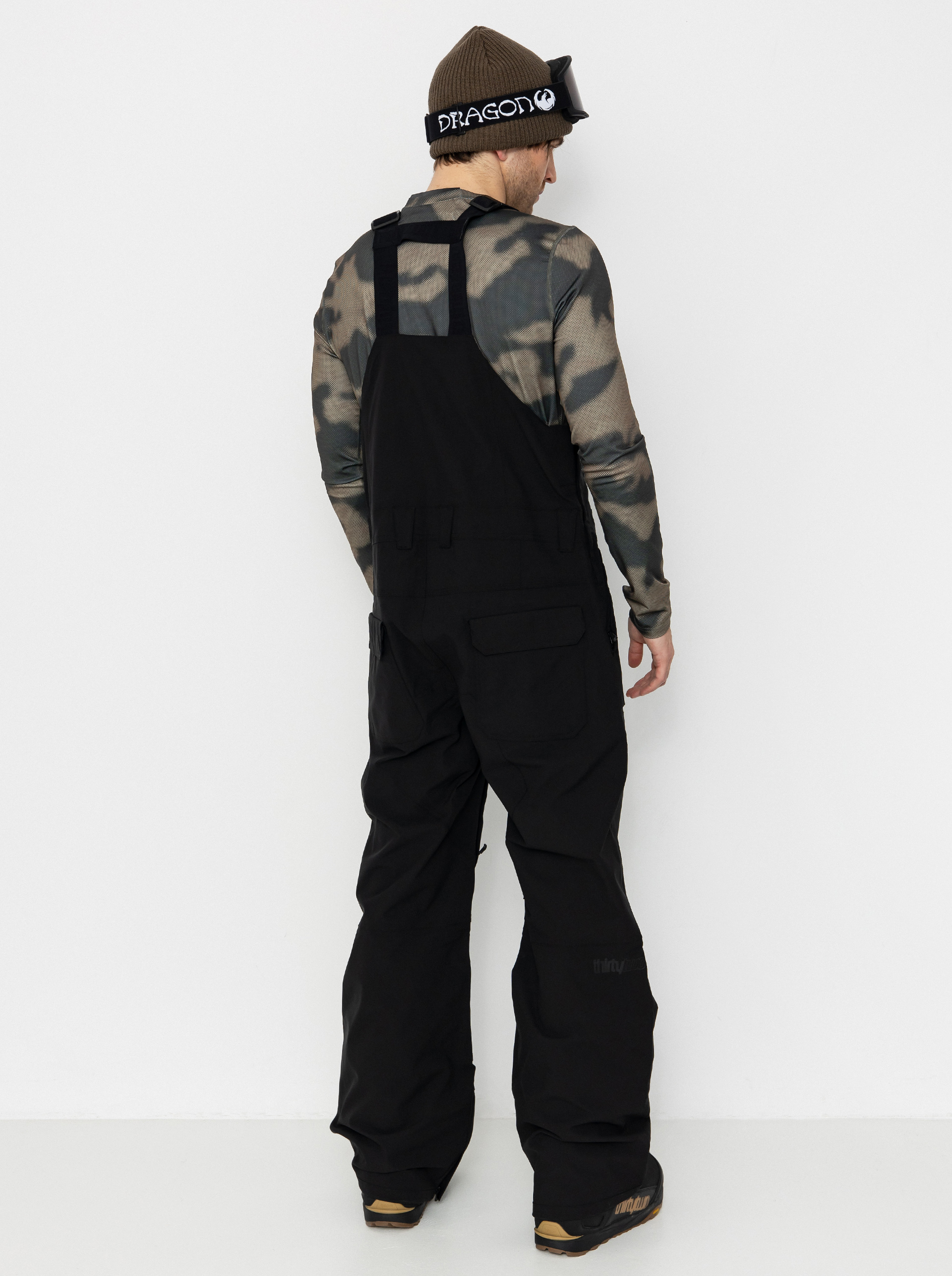 Męskie Spodnie snowboardowe ThirtyTwo Basement Bib (black)