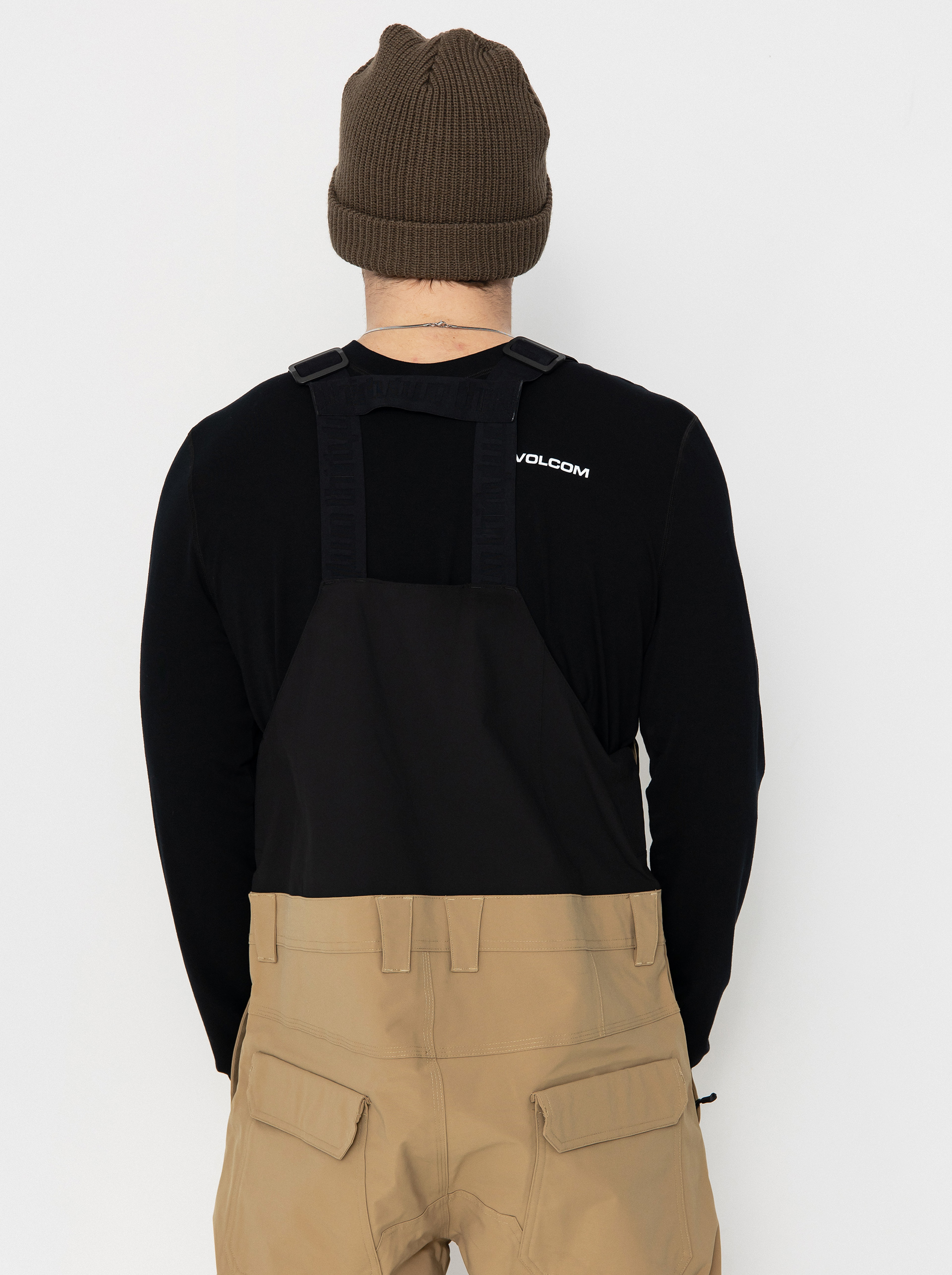 Męskie Spodnie snowboardowe ThirtyTwo Basement Bib (khaki)