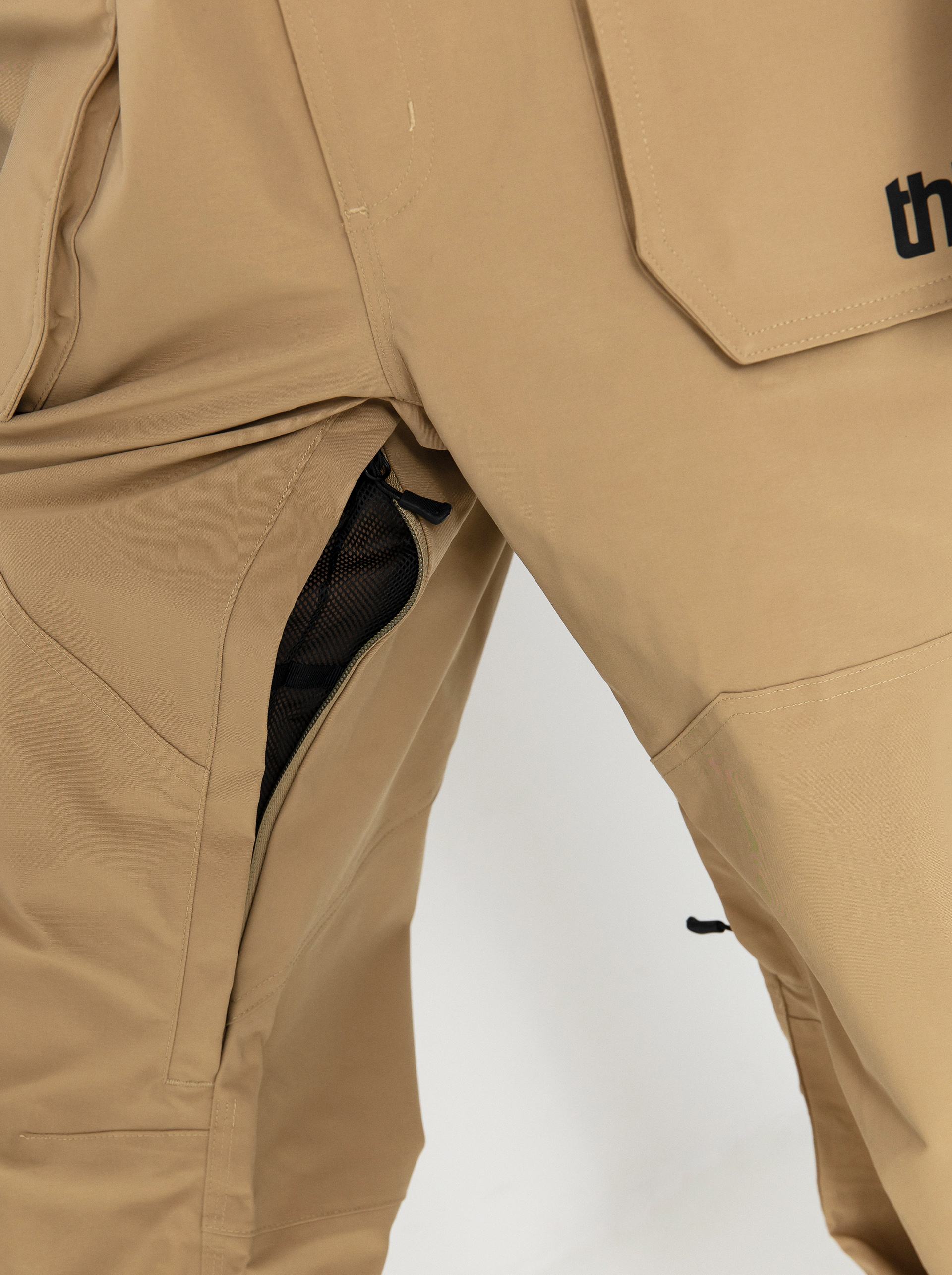 Męskie Spodnie snowboardowe ThirtyTwo Basement Bib (khaki)