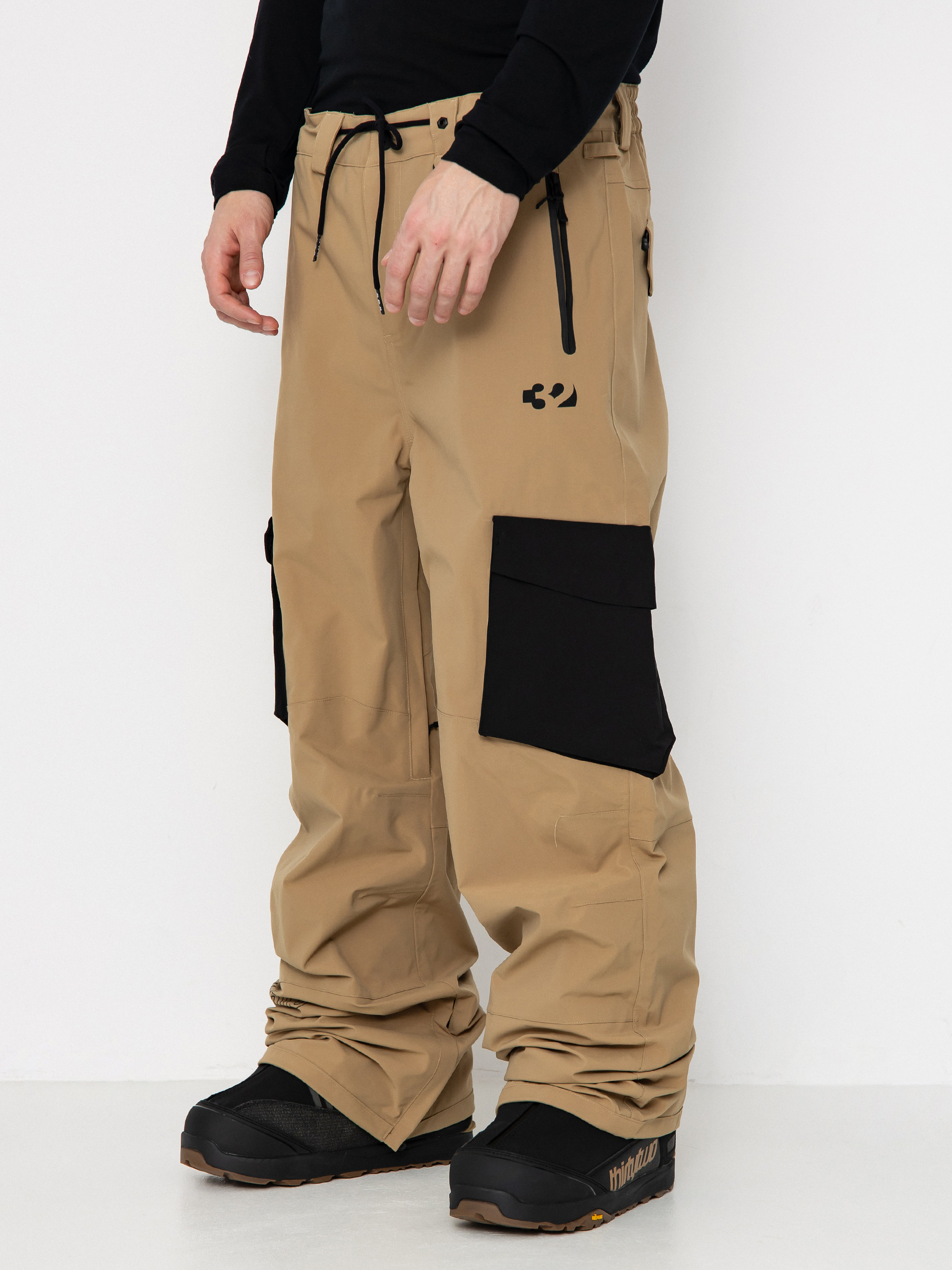 Męskie Spodnie snowboardowe ThirtyTwo Blahzay Cargo (khaki)