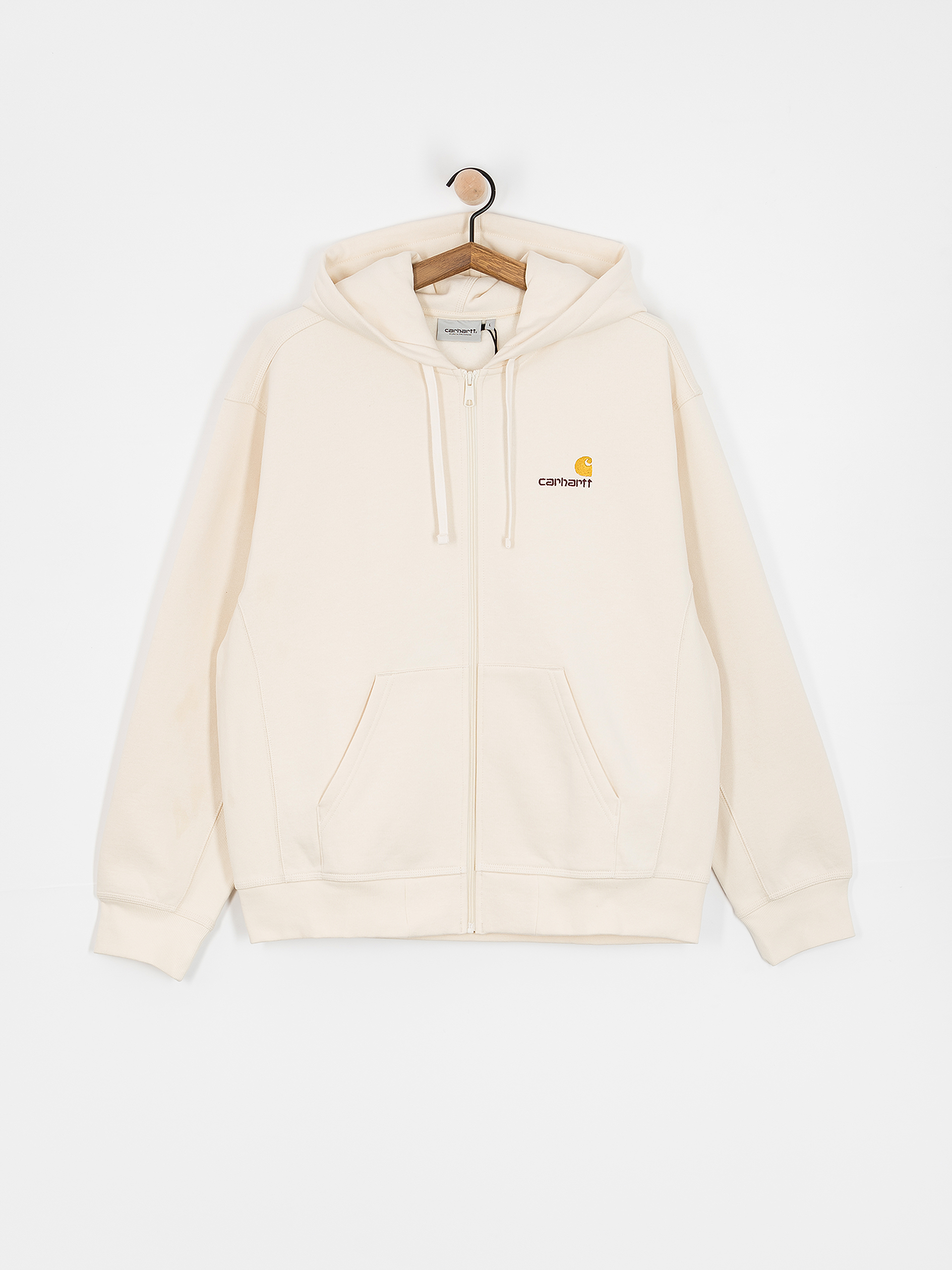 Bluza z kapturem Carhartt WIP American Script ZHD (natural)