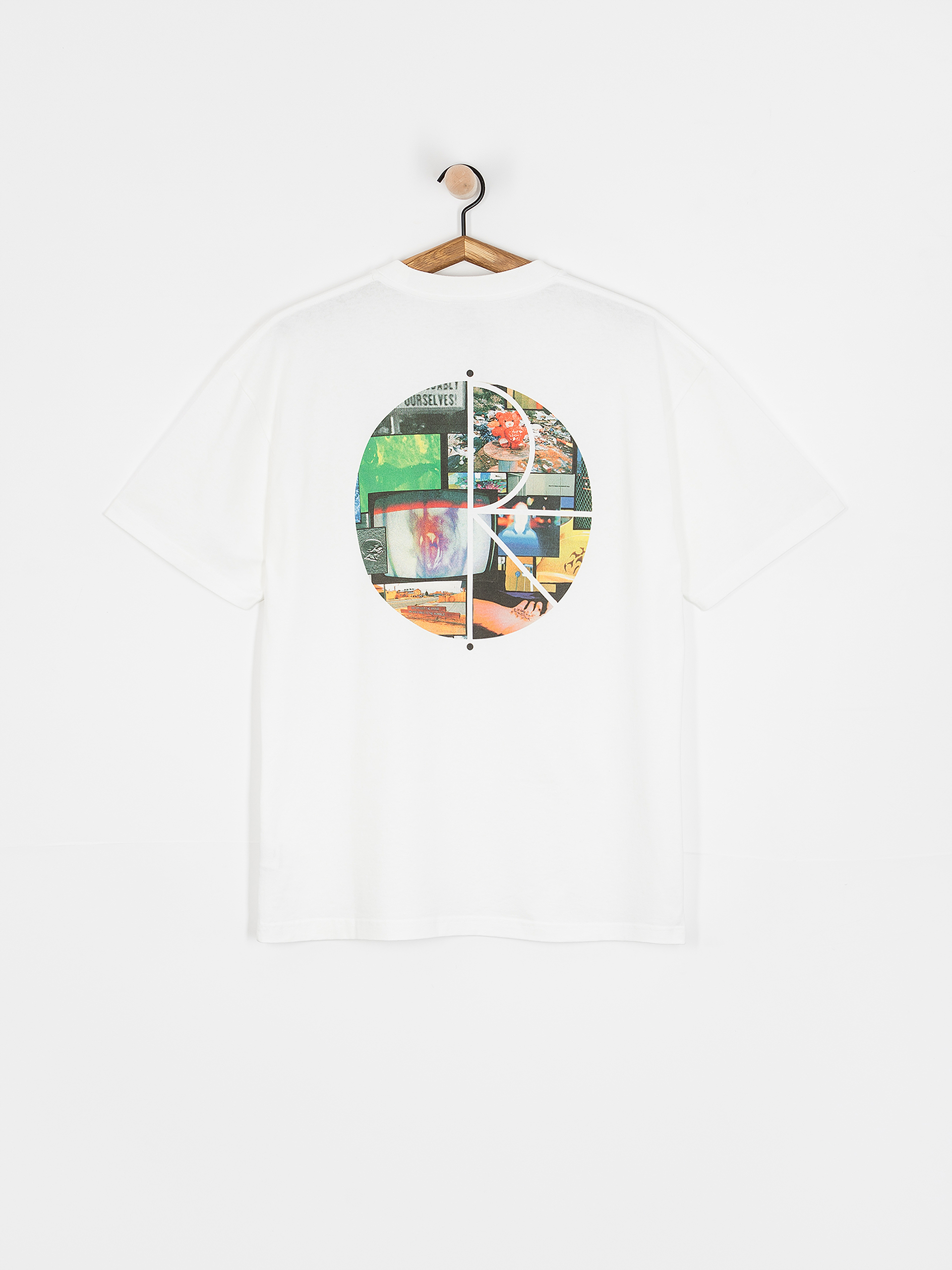 T-shirt Polar Skate Fill Logo Ourselves Collage (white)