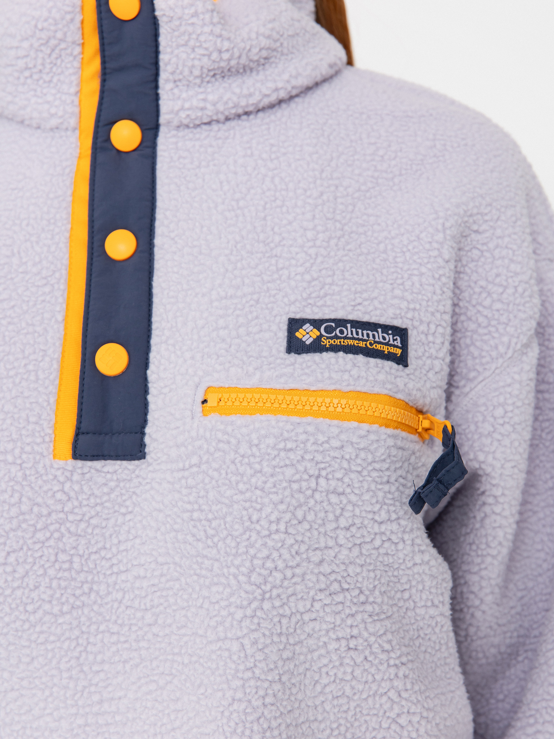 Damski Polar Columbia Helvetia II Cropped Half Snap (lavender pearl)