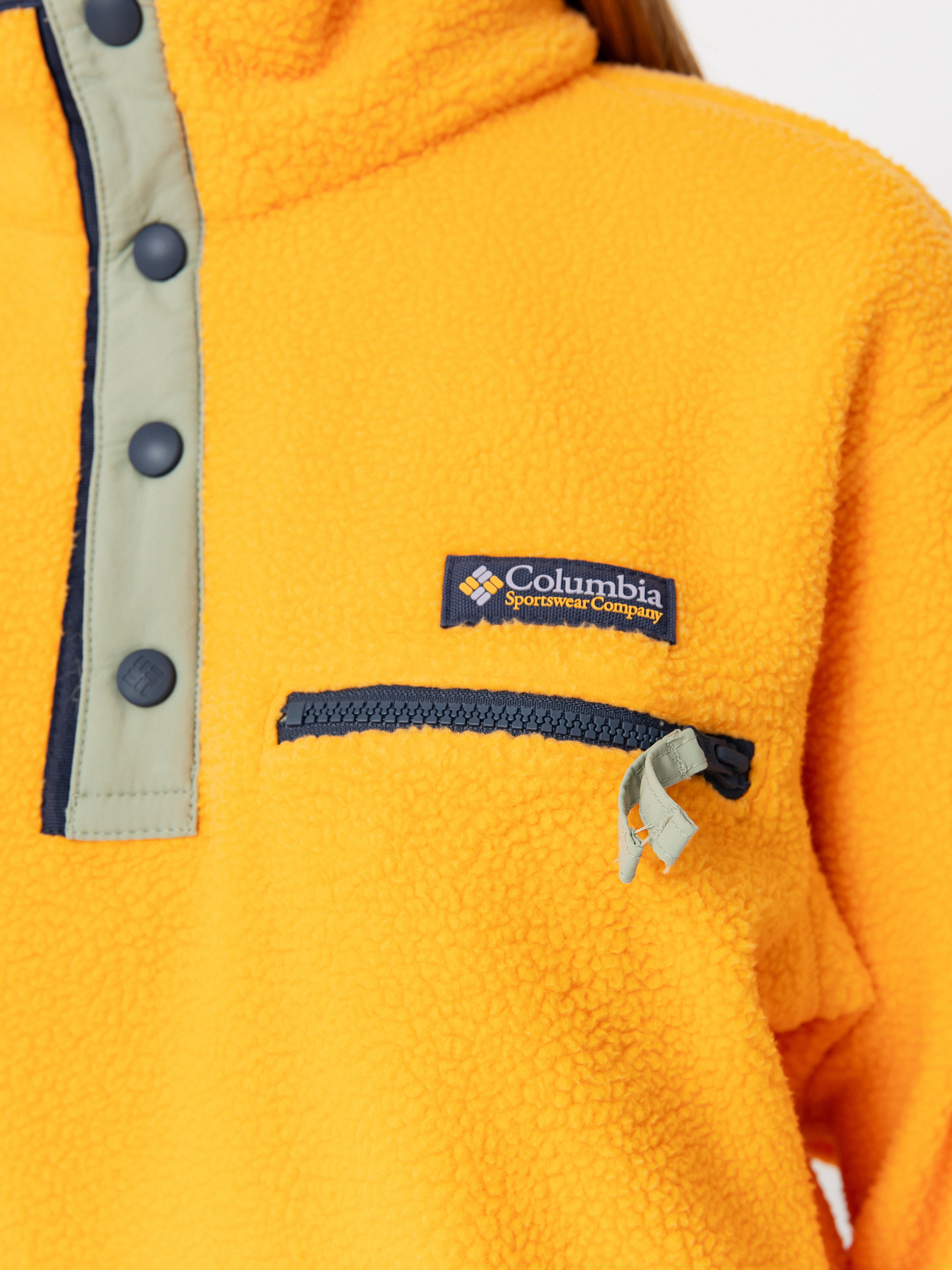 Damski Polar Columbia Helvetia II Cropped Half Snap (summer orange)