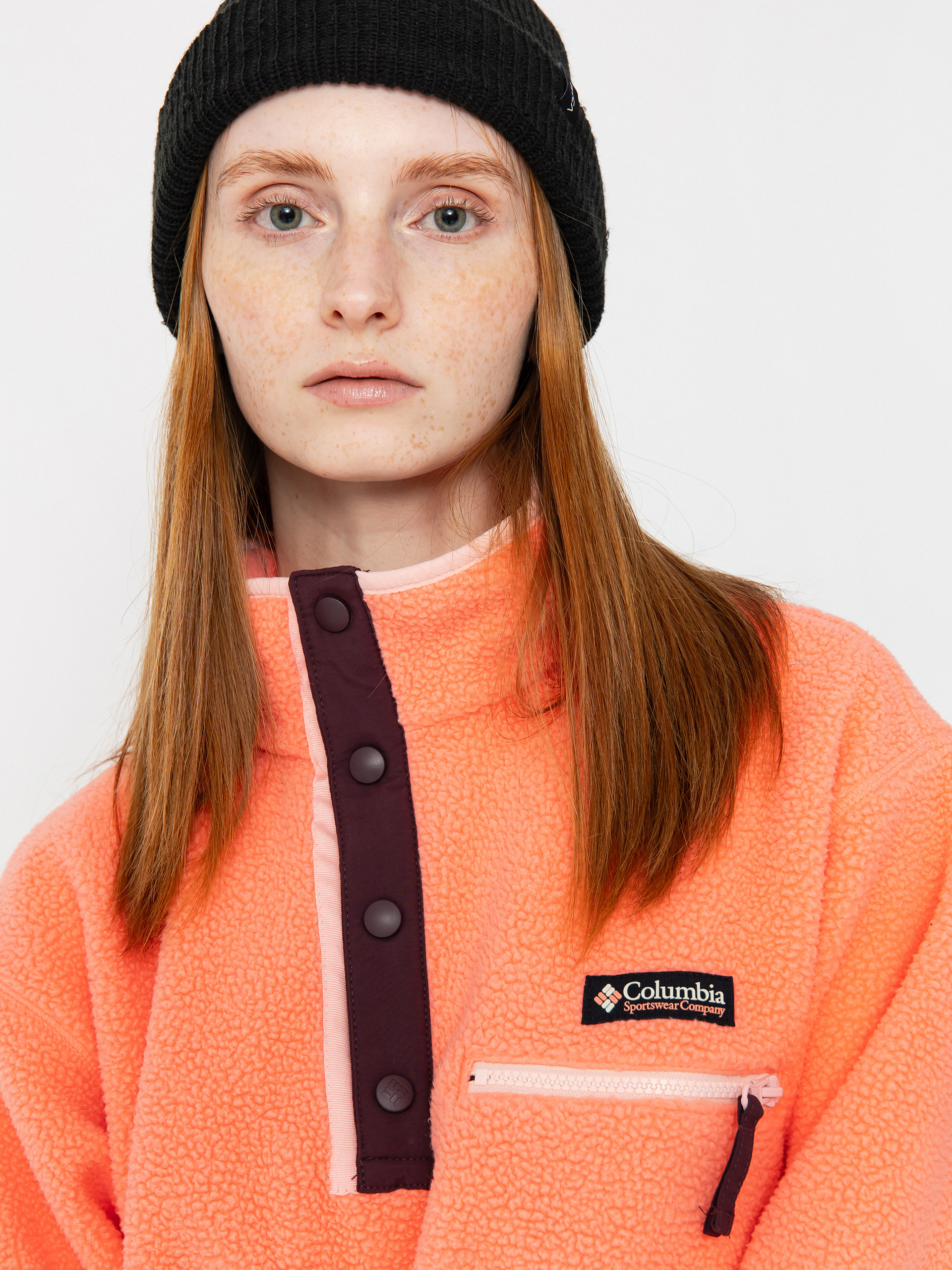 Damski Polar Columbia Helvetia II Cropped Half Snap (alpenglow)