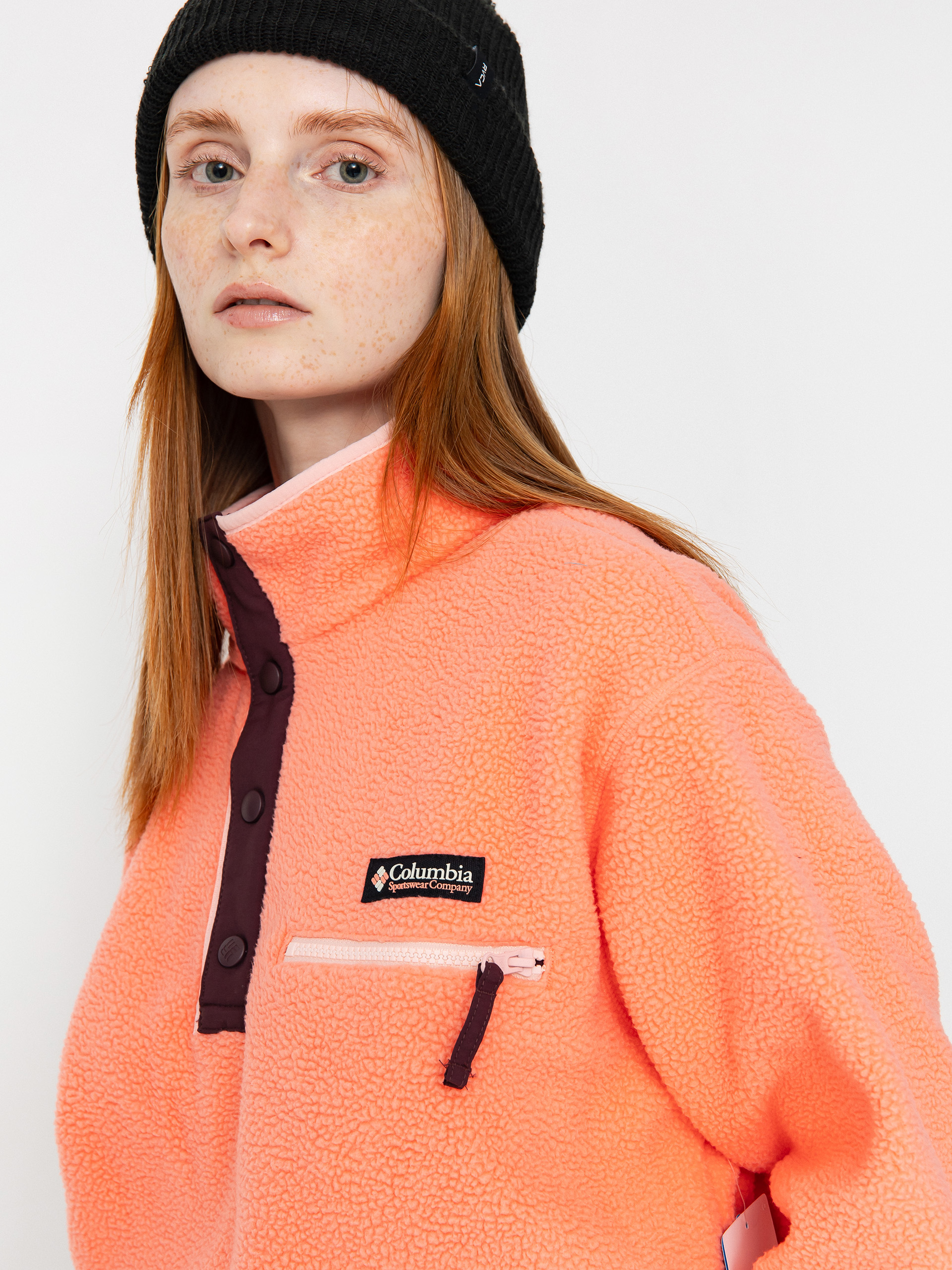Damski Polar Columbia Helvetia II Cropped Half Snap (alpenglow)