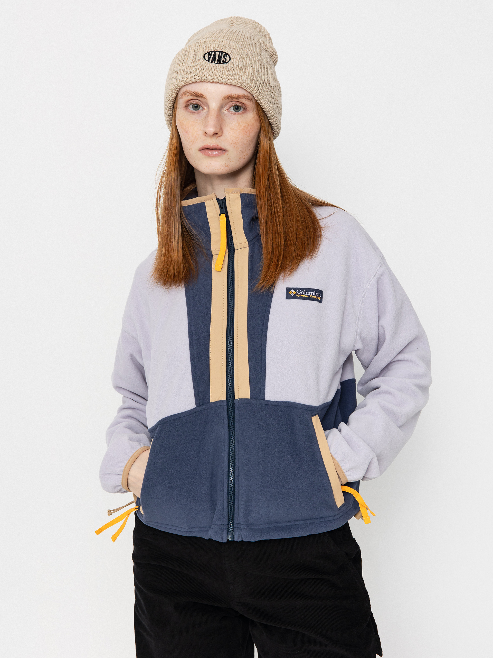 Polar Columbia Backbowl II Full Zip Wmn - fioletowy (lavender pearl)