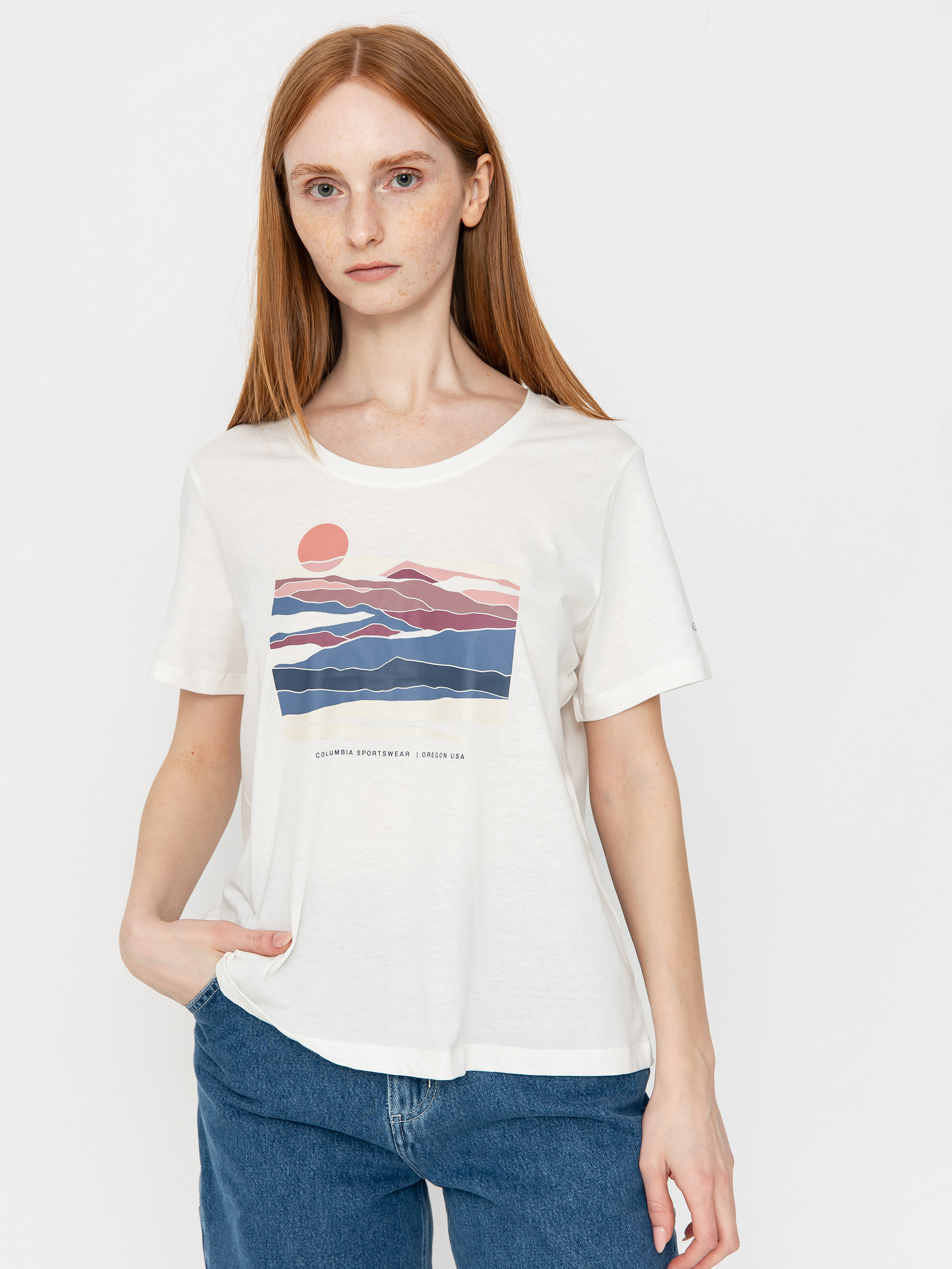 T-shirt Columbia Ruby Springs Graphic Wmn (sea salt/foggy)