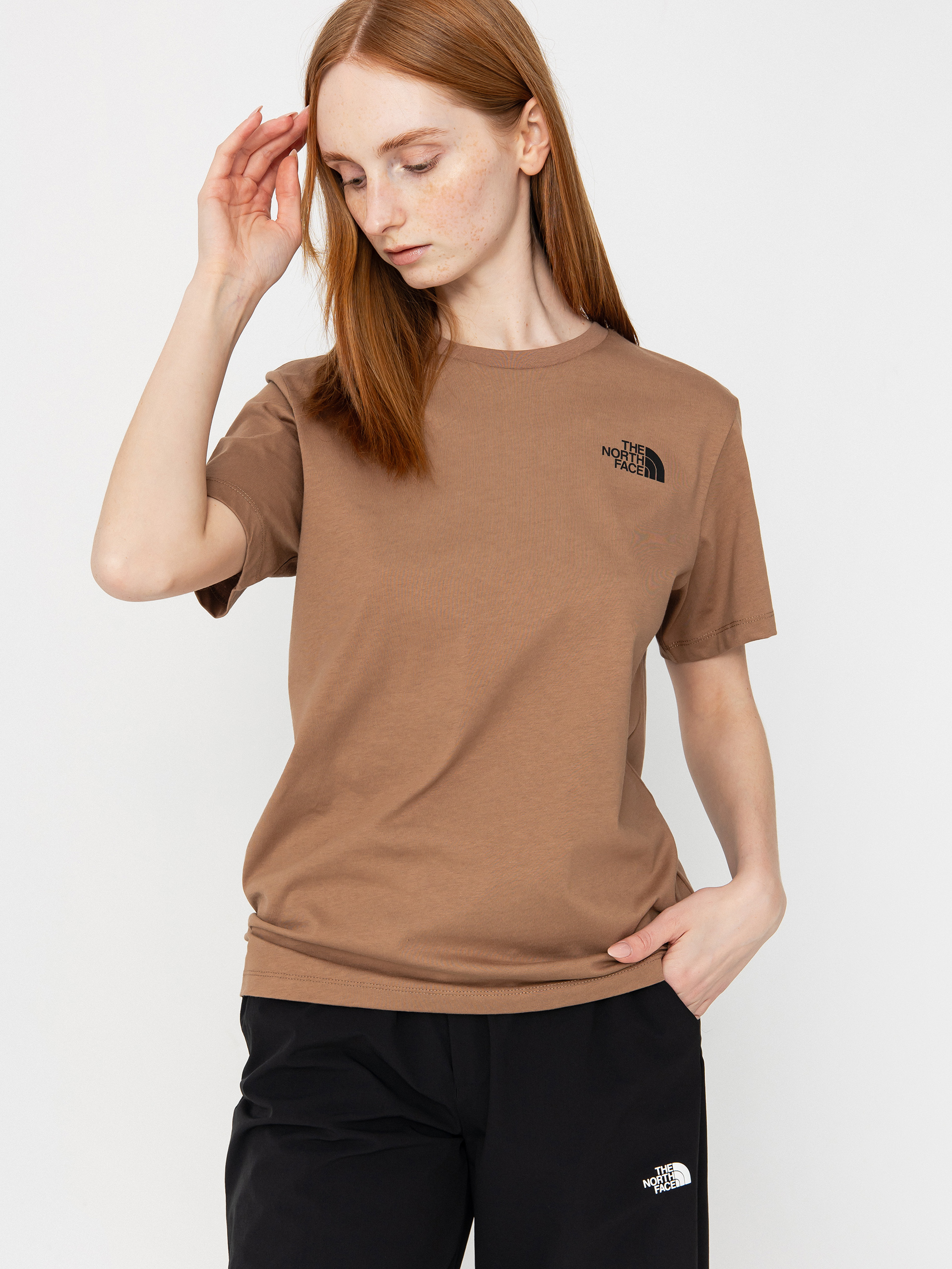 T-shirt The North Face Box Nse Relaxed Wmn (latte/tnf white)