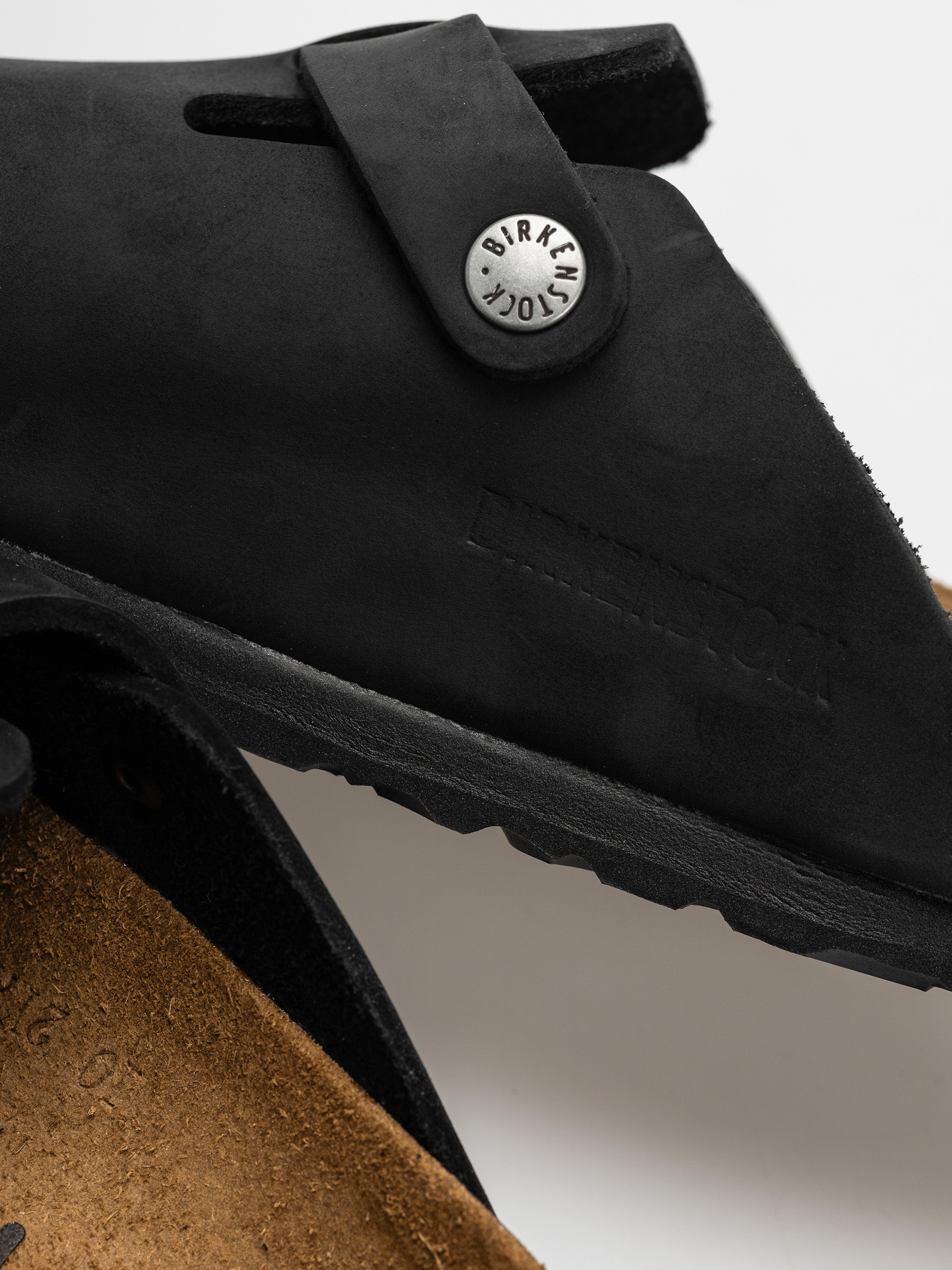 Klapki Birkenstock Boston Oiled Leather Narrow Wmn (black)