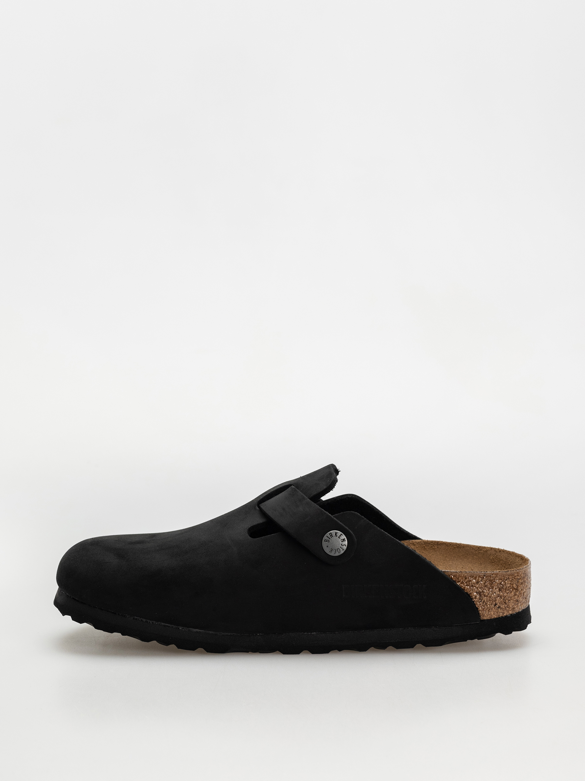 Klapki Birkenstock Boston Oiled Leather Narrow Wmn (black)