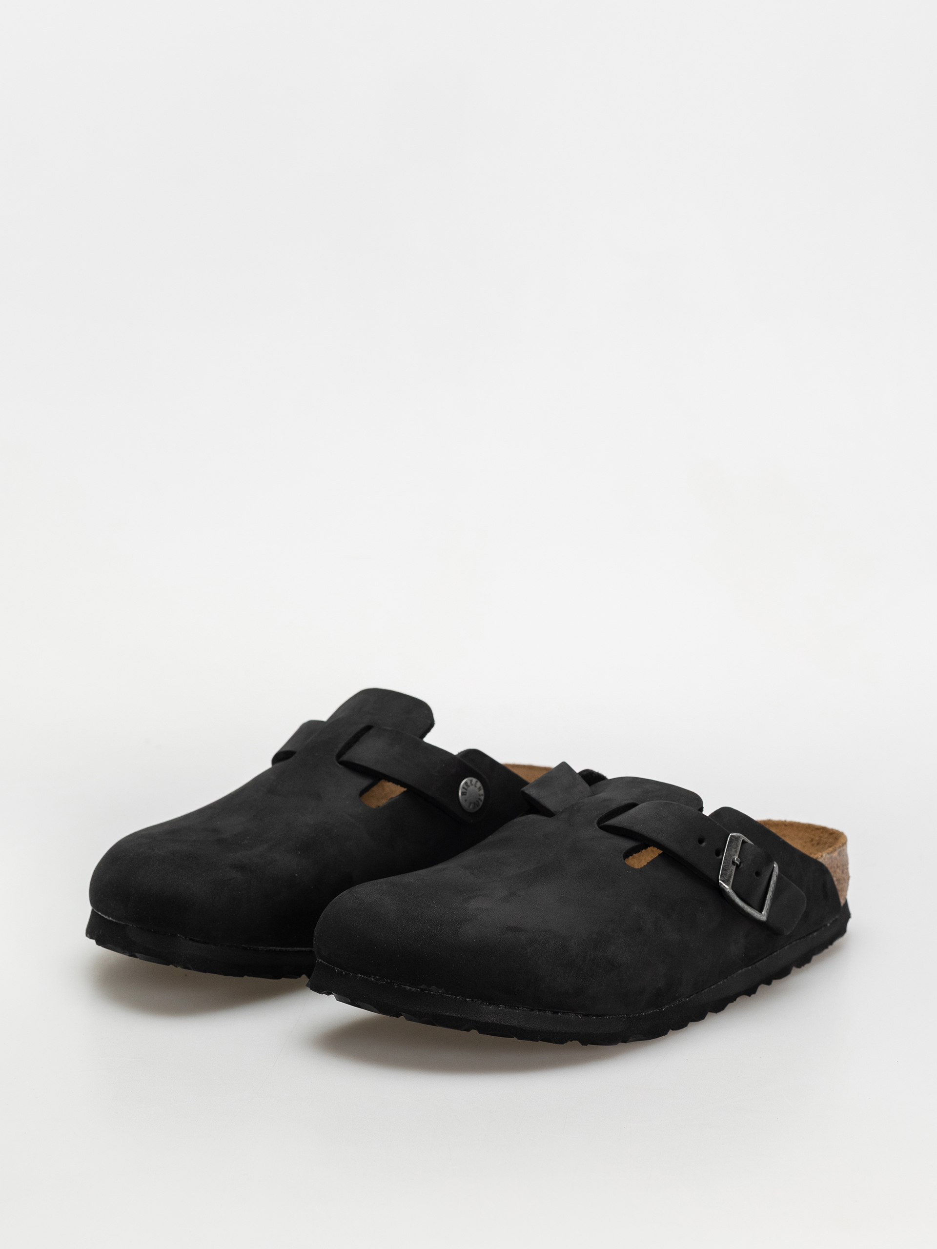 Klapki Birkenstock Boston Oiled Leather Narrow Wmn (black)