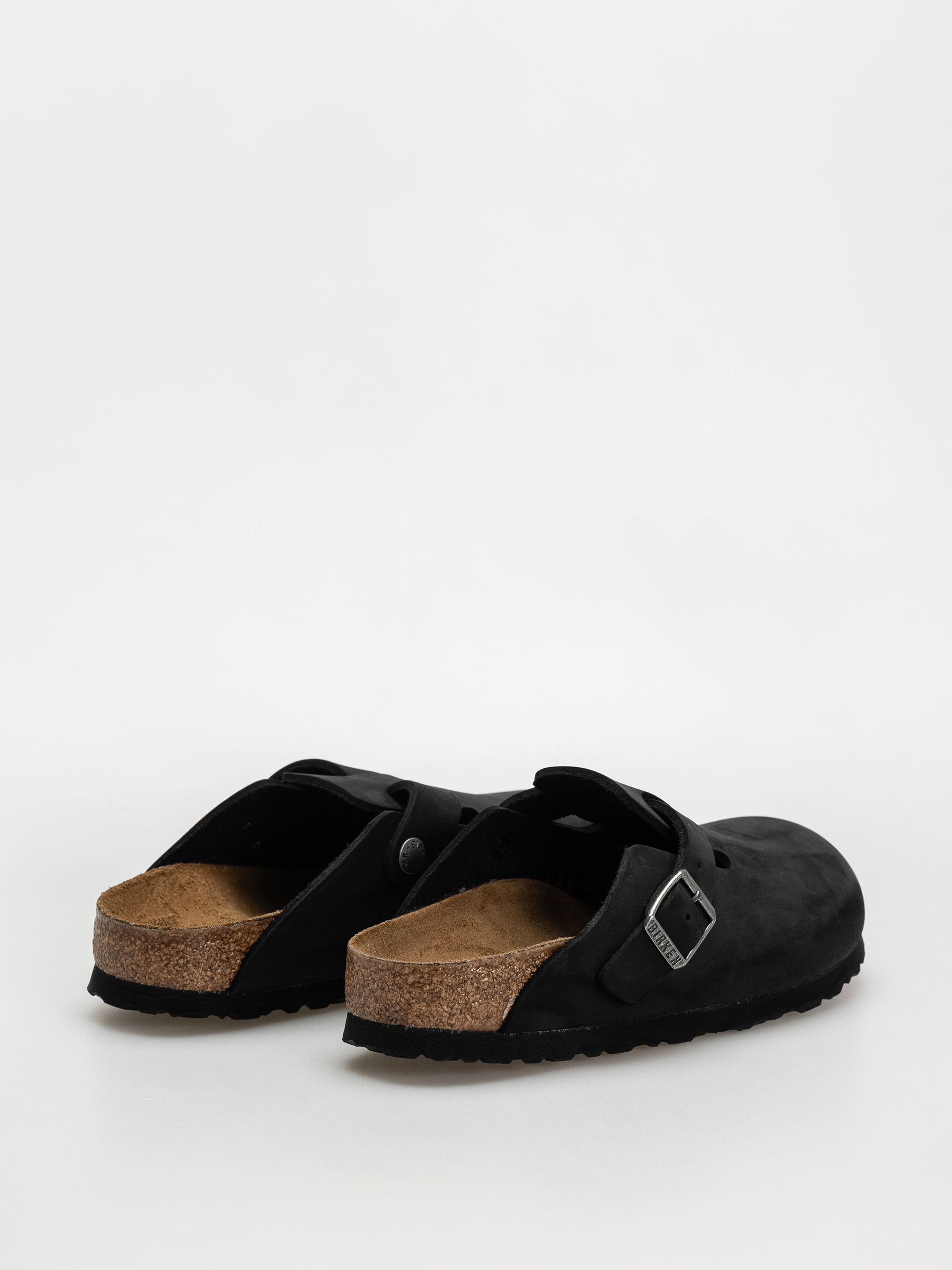 Klapki Birkenstock Boston Oiled Leather Narrow Wmn (black)