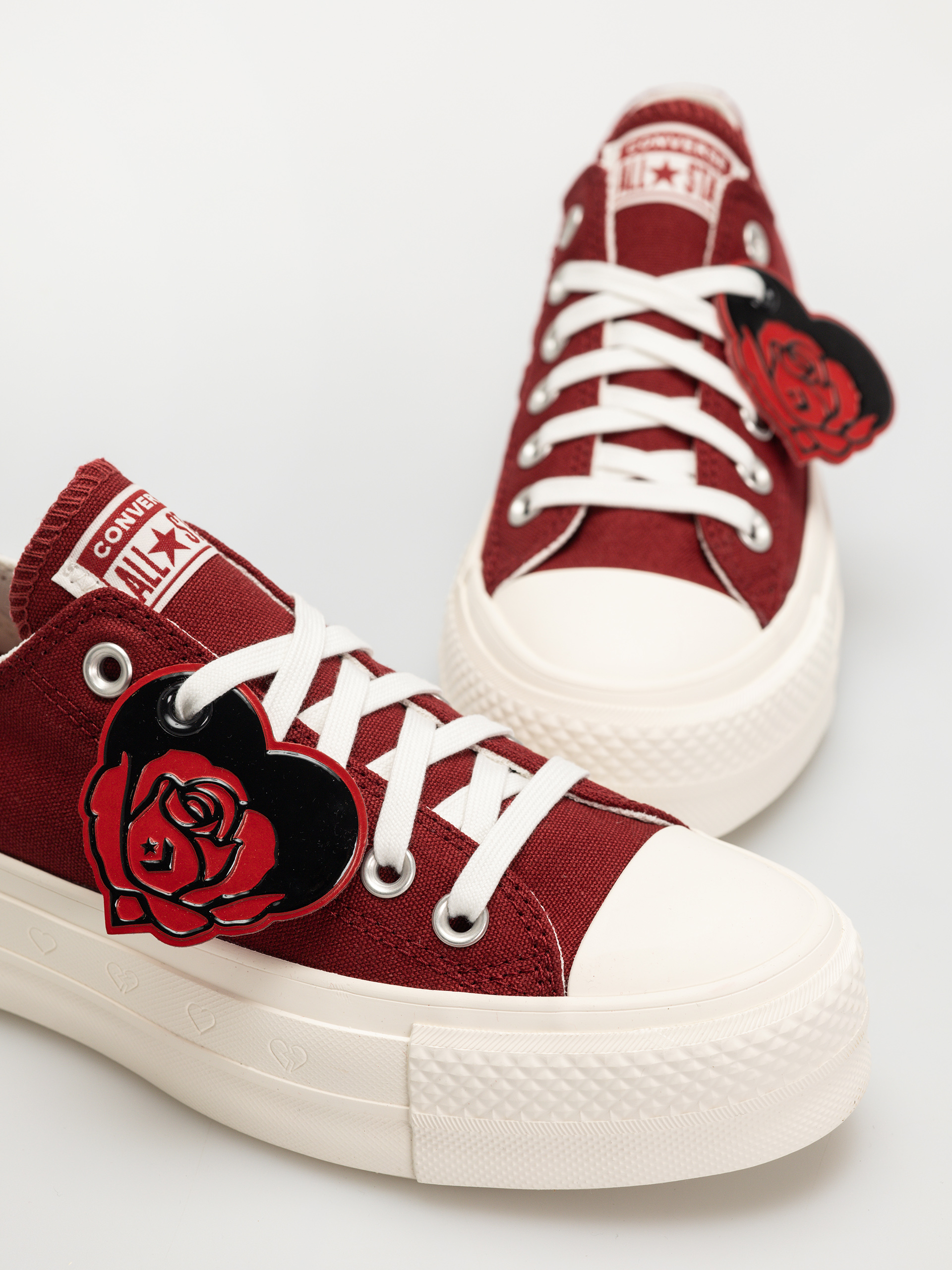Trampki Converse Chuck Taylor All Star Lift Ox Wmn - bordowy